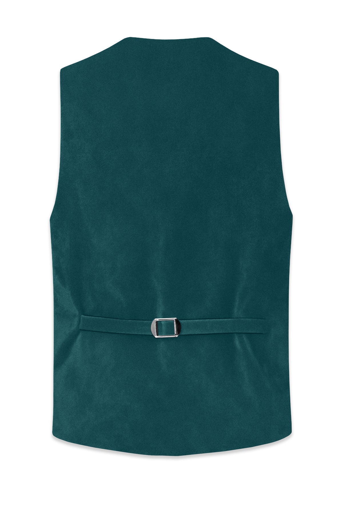 Verdant-Teal Green Velvet Waistcoat