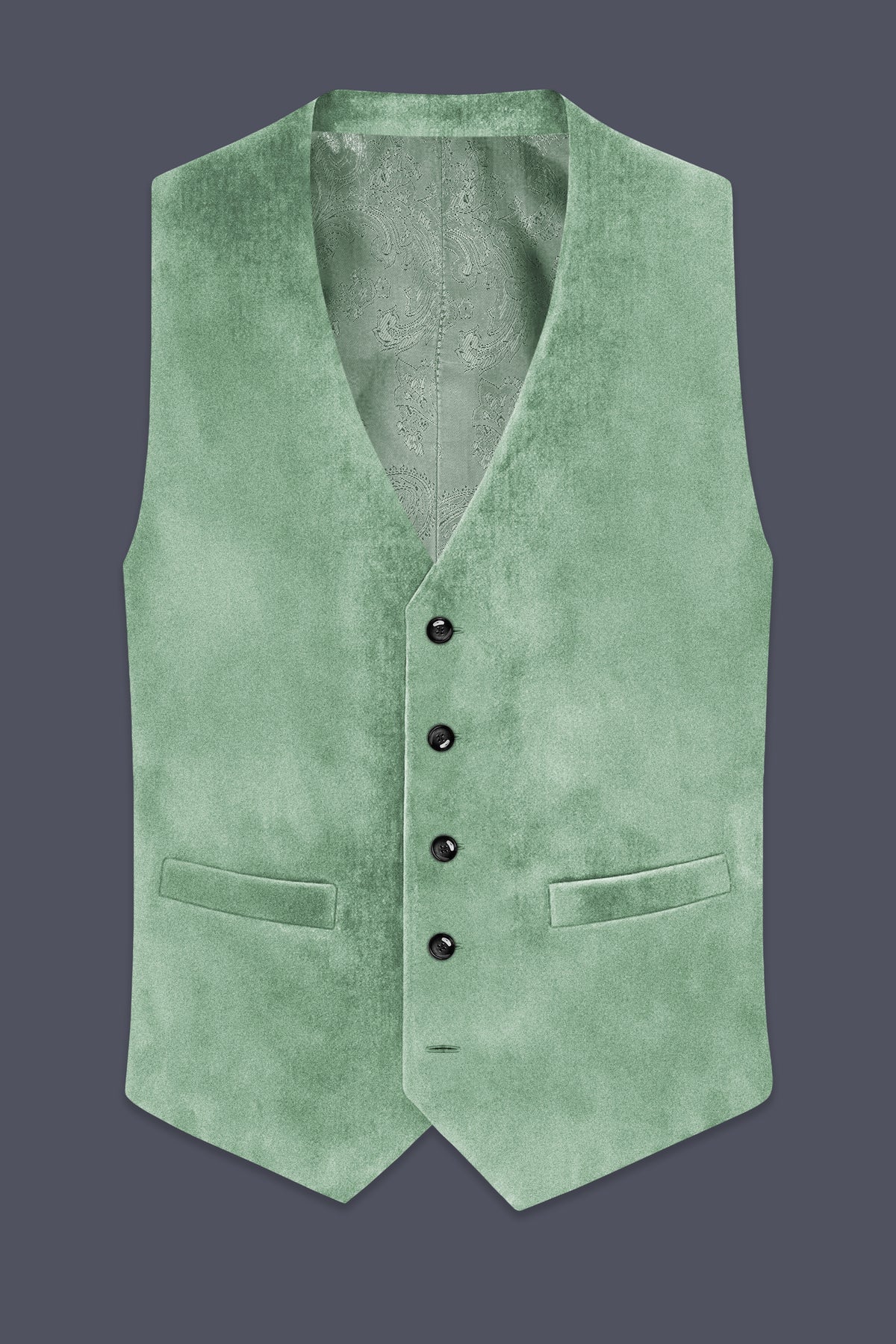 Nocturne-Amulet Green Velvet Waistcoat