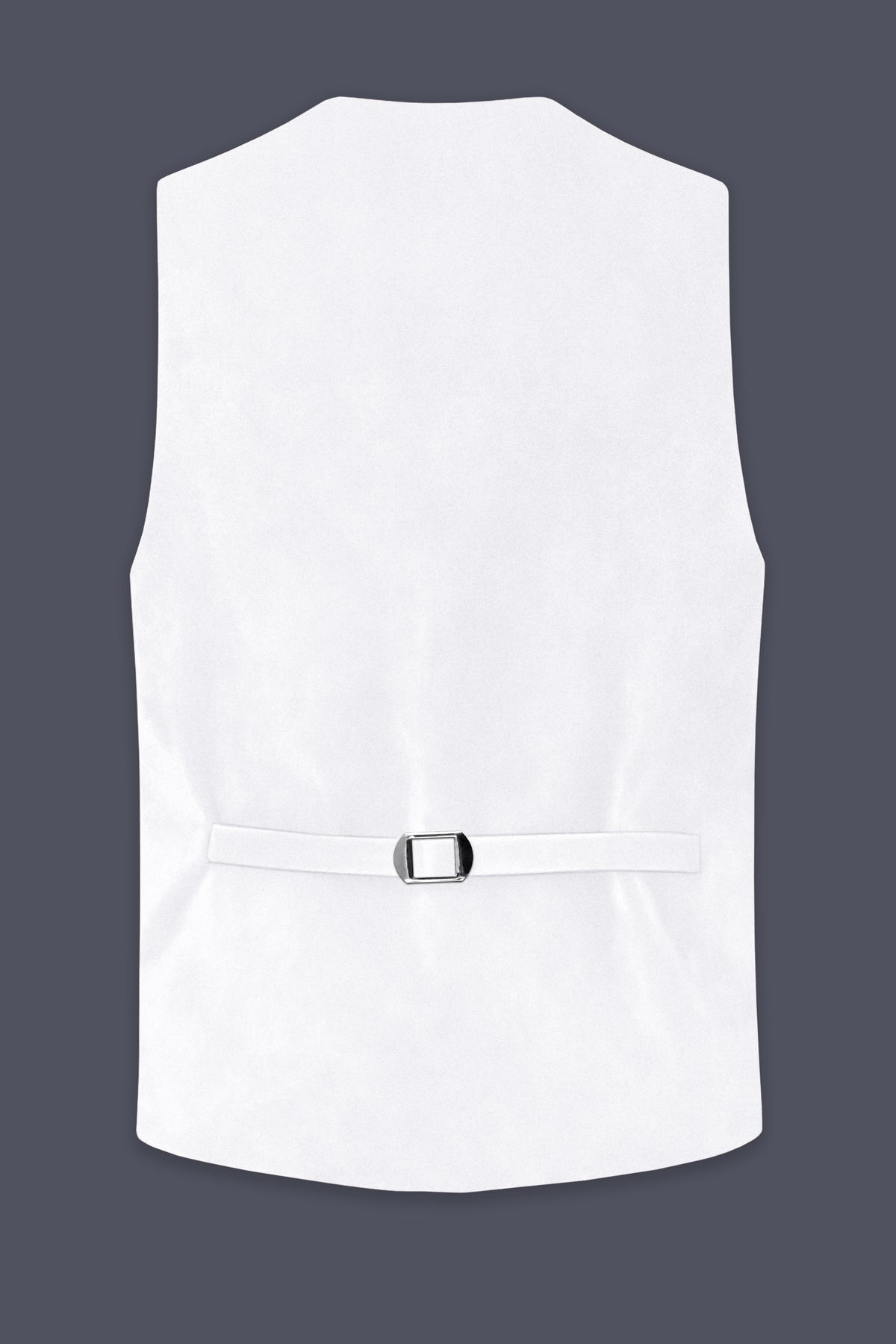 Alabaster-Bright White Velvet Waistcoat