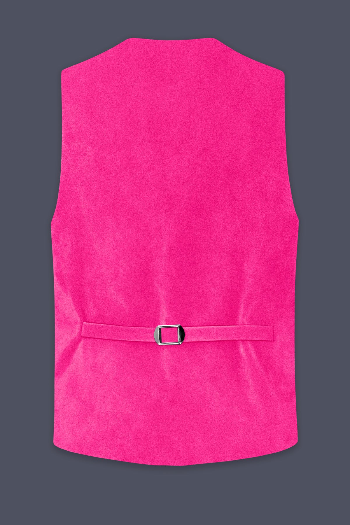 Roselle-Cerise Pink Velvet Waistcoat