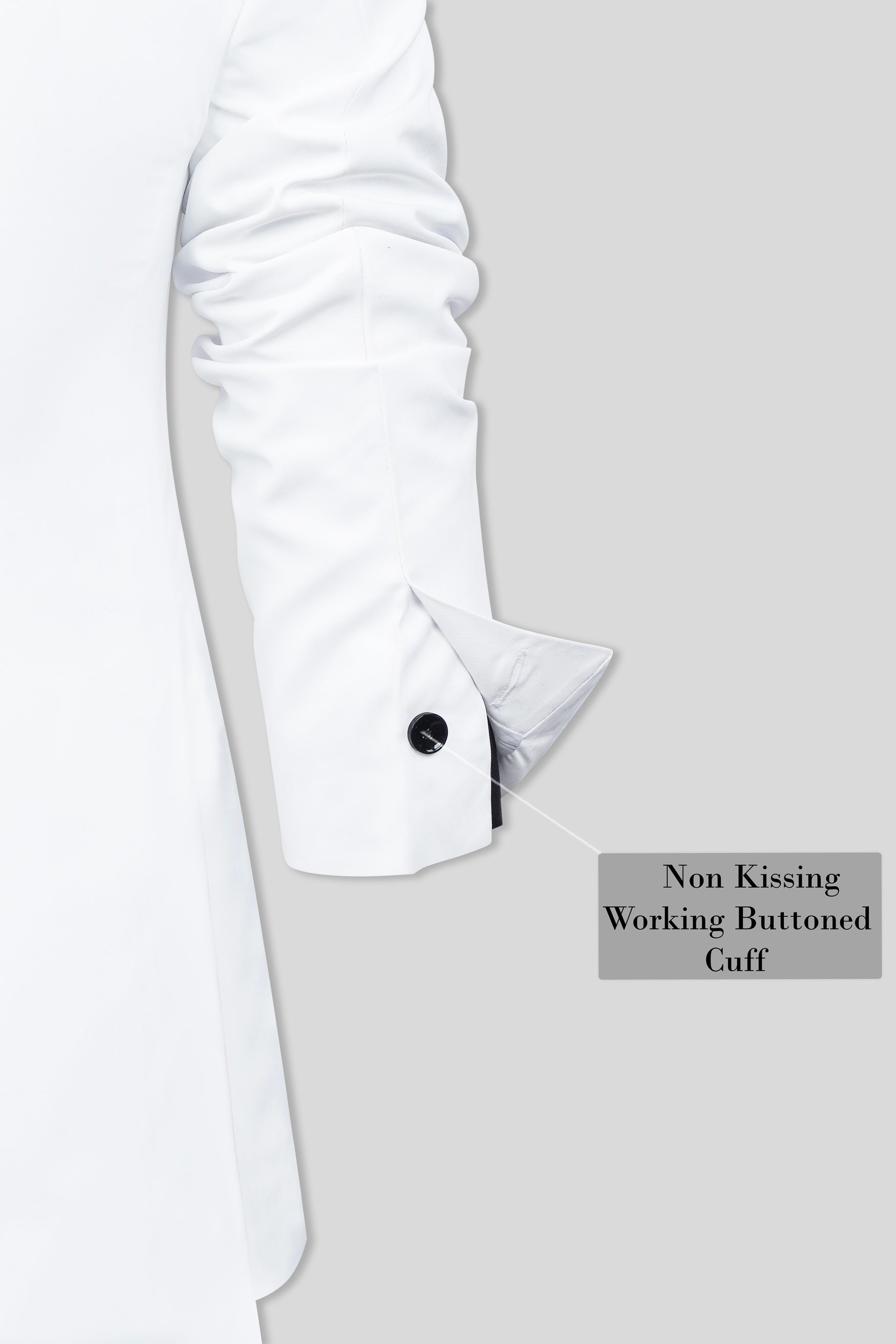 Bright White Subtle Sheen Single Breasted Women's Blazer