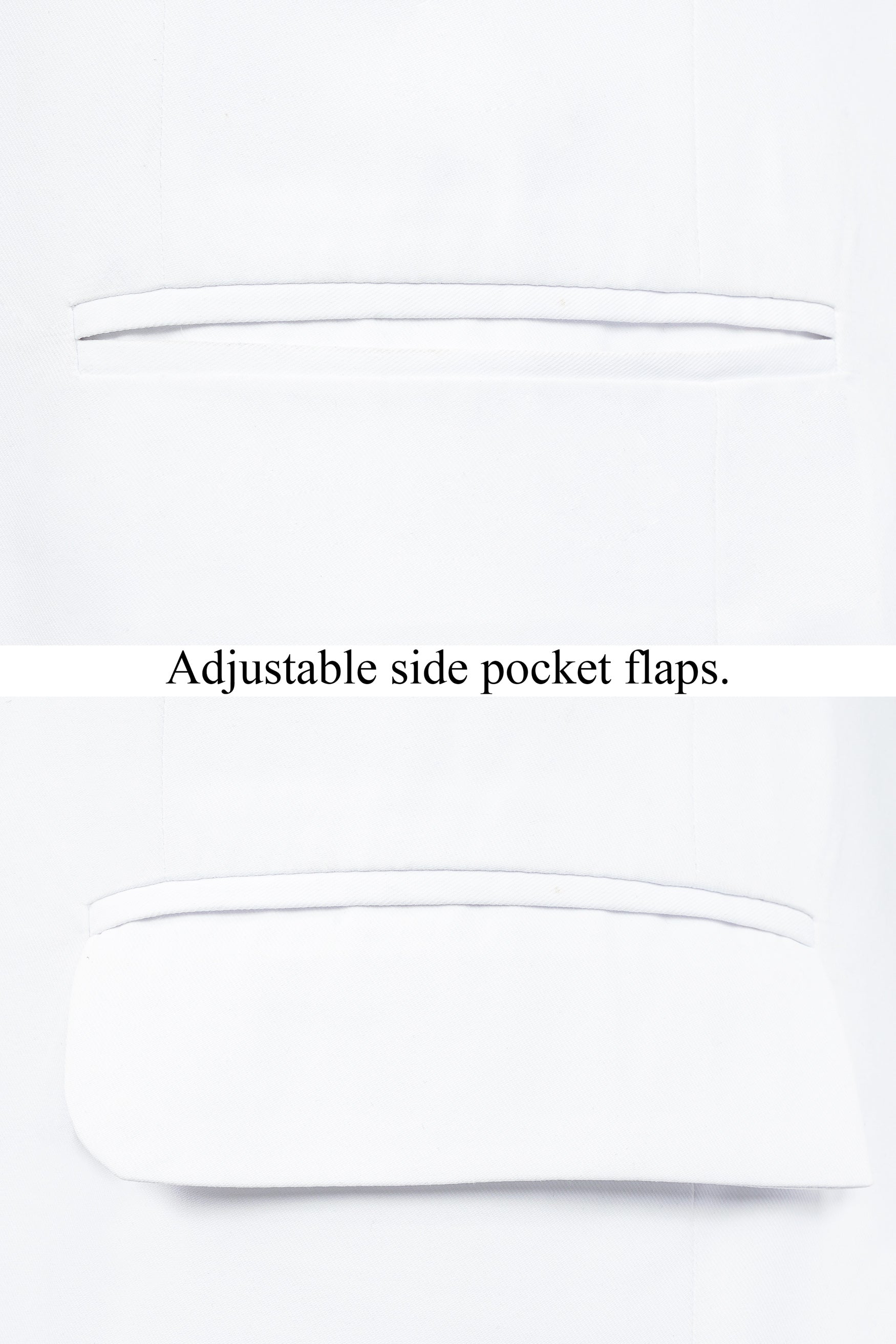 Bright White Subtle Sheen Single Breasted Women's Blazer