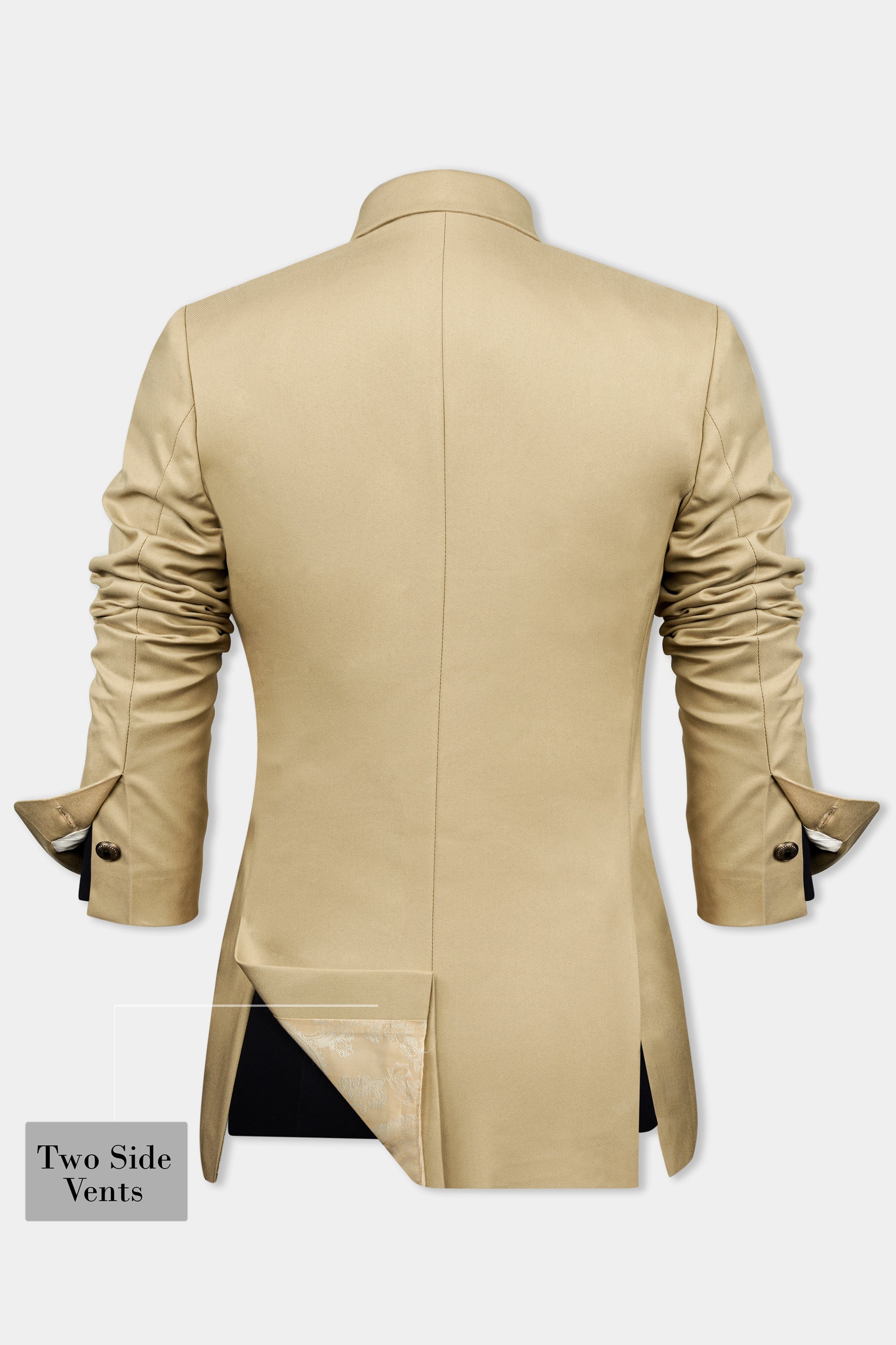 Cashmere Cream Wool Rich Double Breasted Women’s Designer Blazer