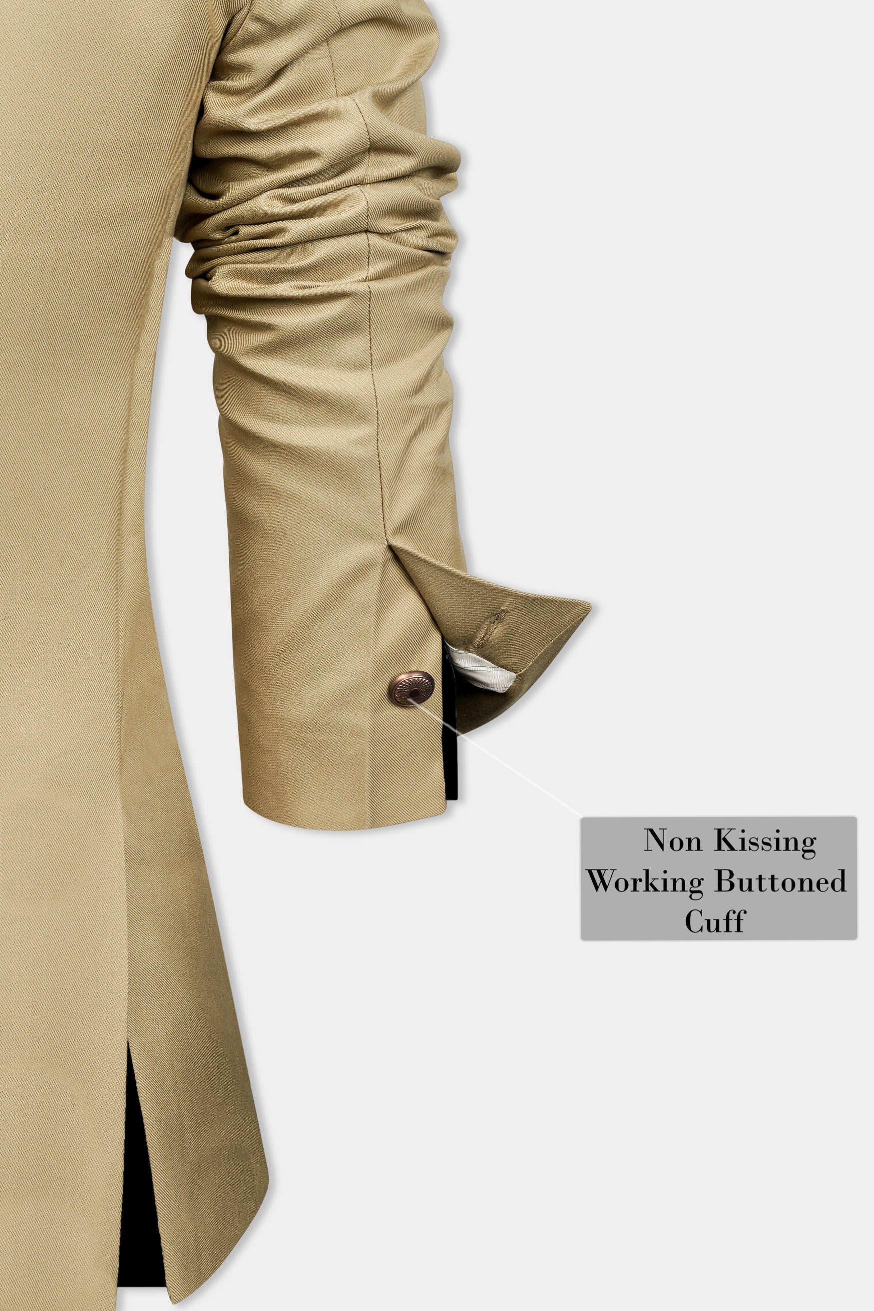 Cashmere Cream Wool Rich Double Breasted Women’s Designer Blazer