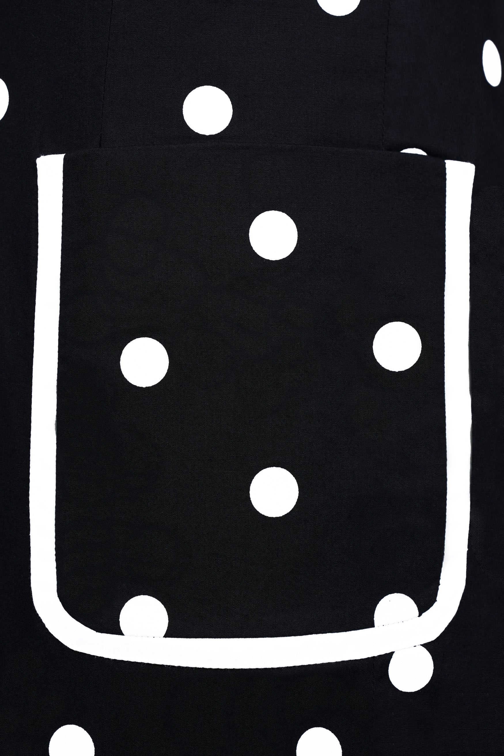 Jade Black and Bright White Polka Dots With White Piping Work Premium Cotton Women’s Designer Blazer