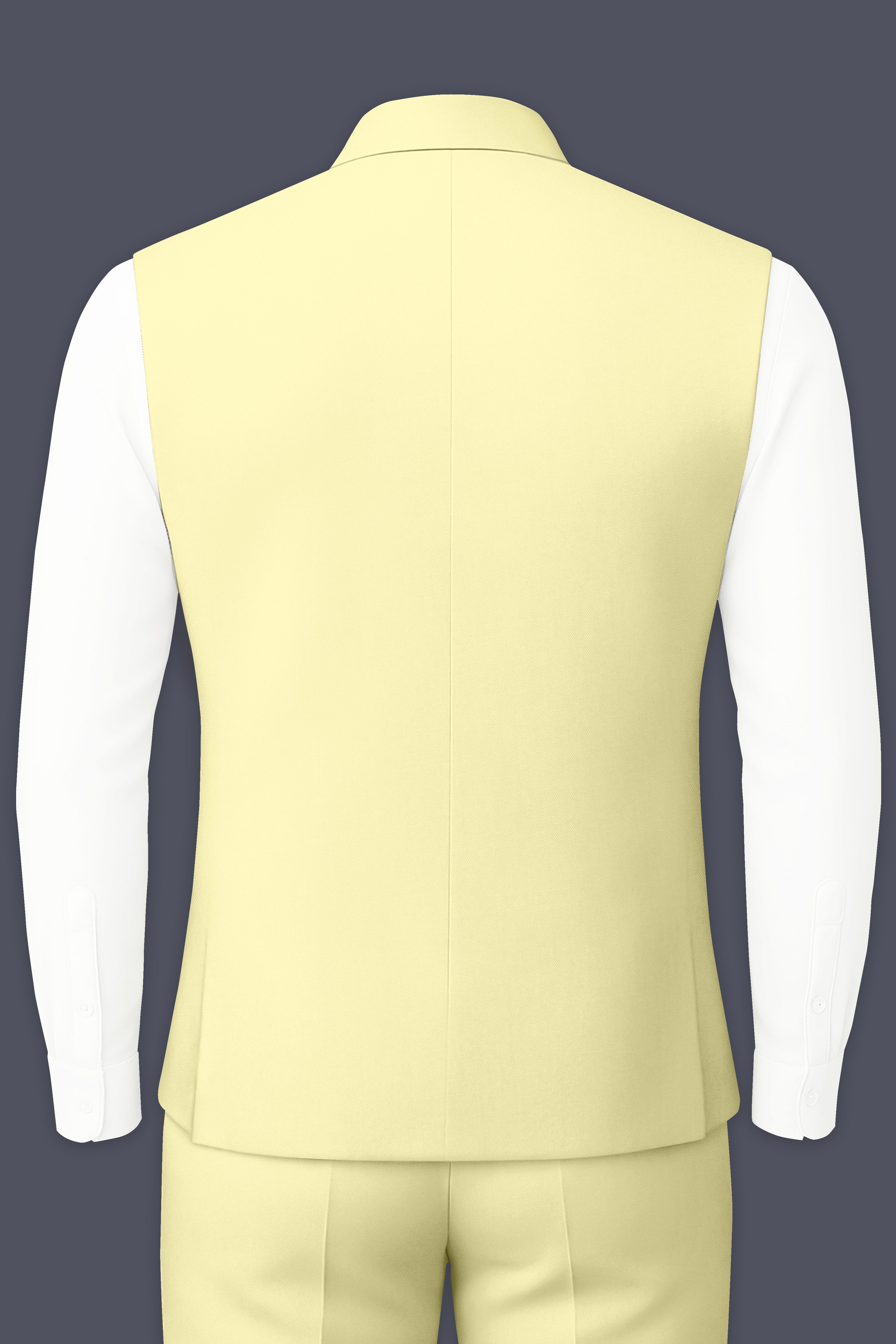 Maize Cream Stretchable Premium Cotton Traveler Nehru Jacket