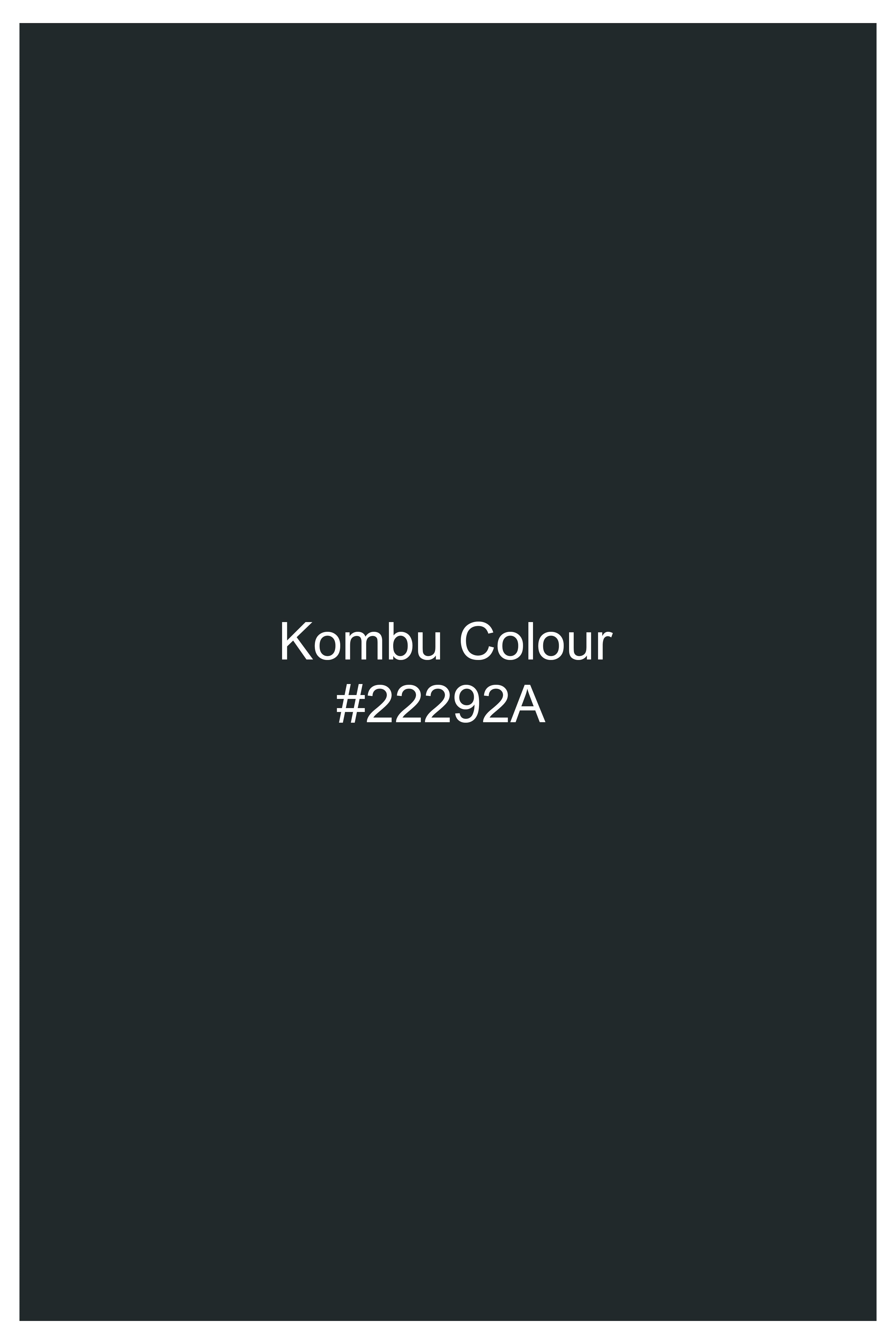 Kombu Green Stonework Velvet Designer Nehru Jacket WC3047-36, WC3047-38, WC3047-40, WC3047-42, WC3047-44, WC3047-46, WC3047-48, WC3047-50, WC3047-52, WC3047-54, WC3047-56, WC3047-58, WC3047-60