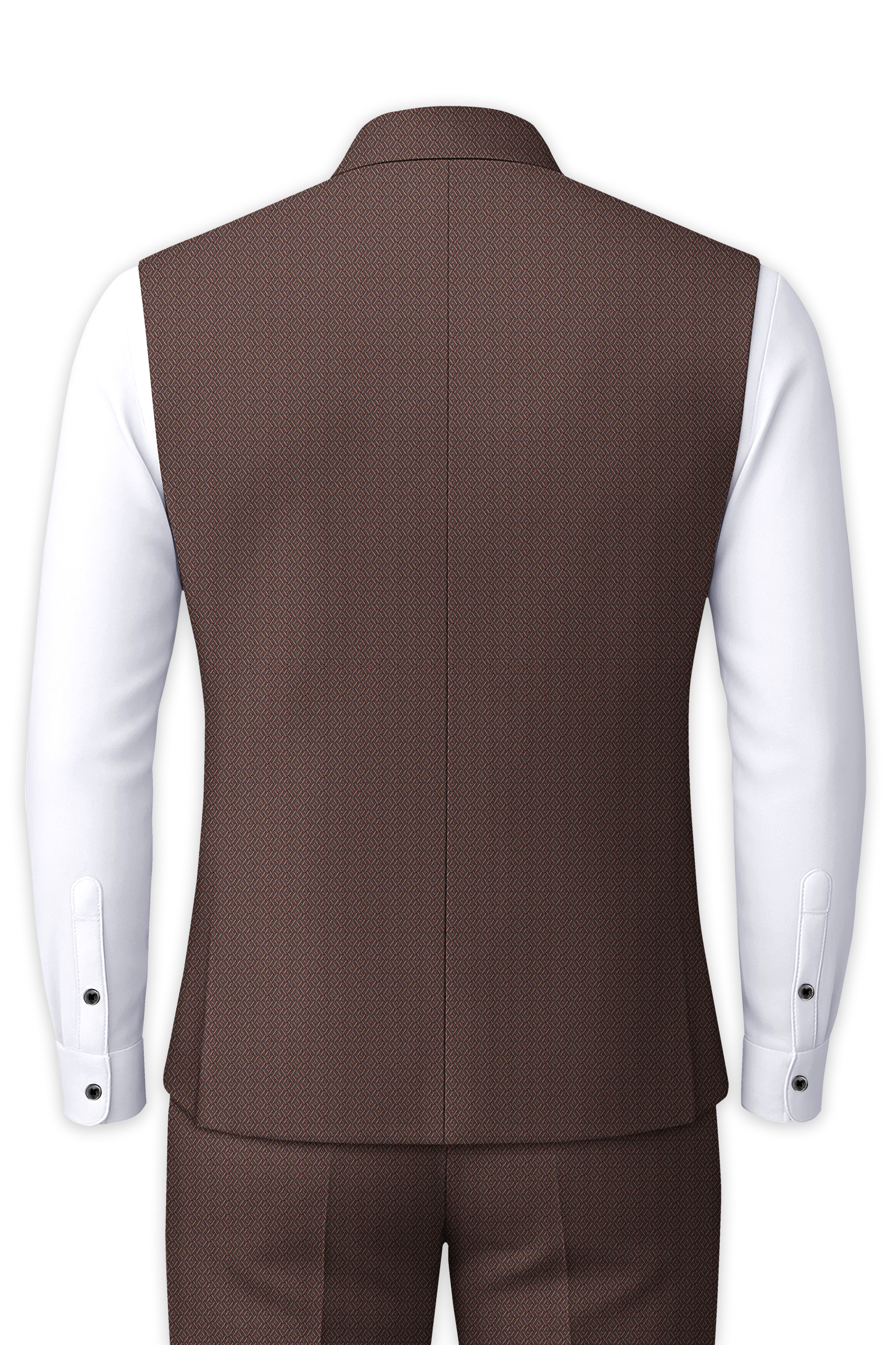Hemp Brown Wool Rich Nehru Jacket