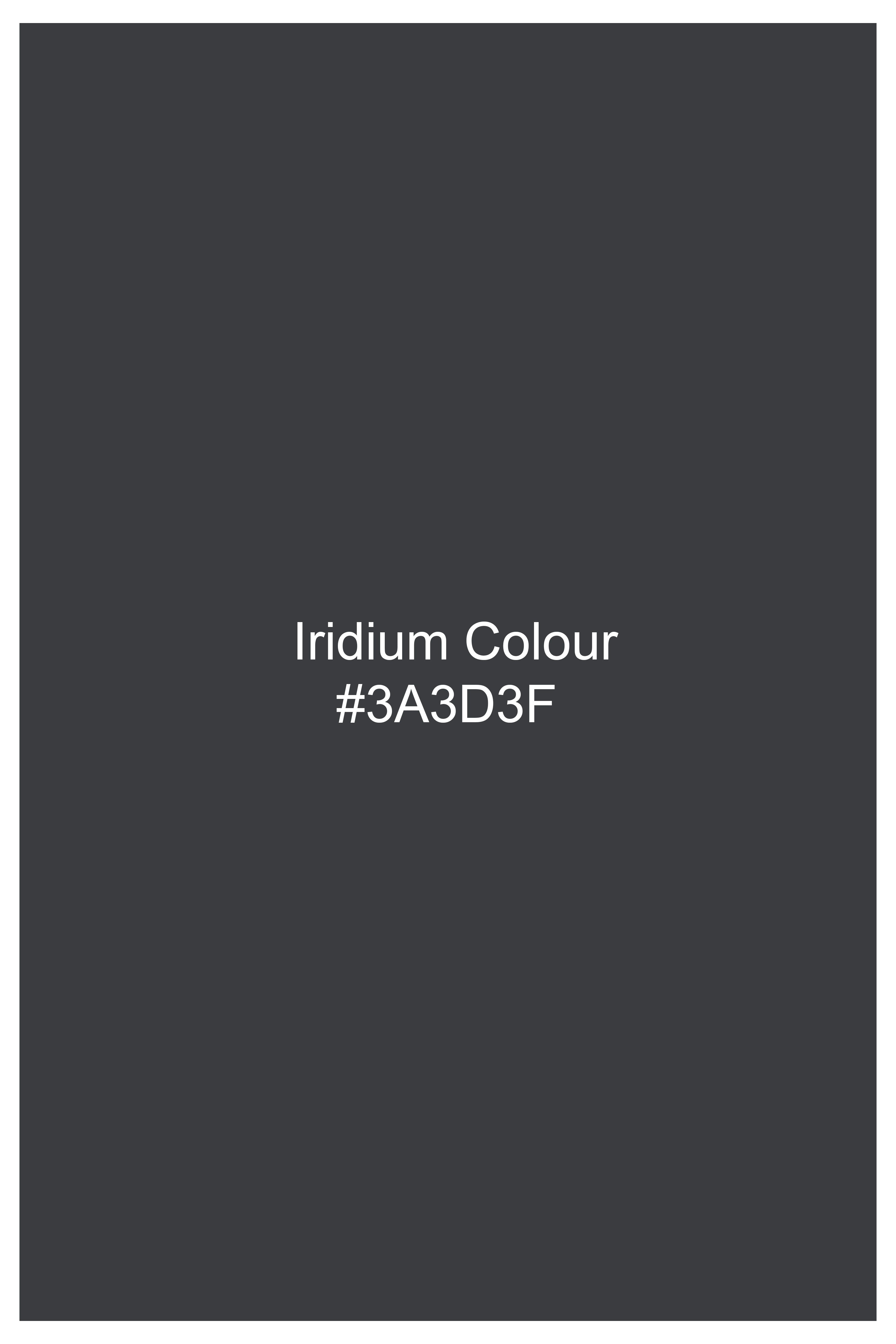 Iridium Gray Subtle Checkered Wool Rich Bandhgala Nehru Jacket