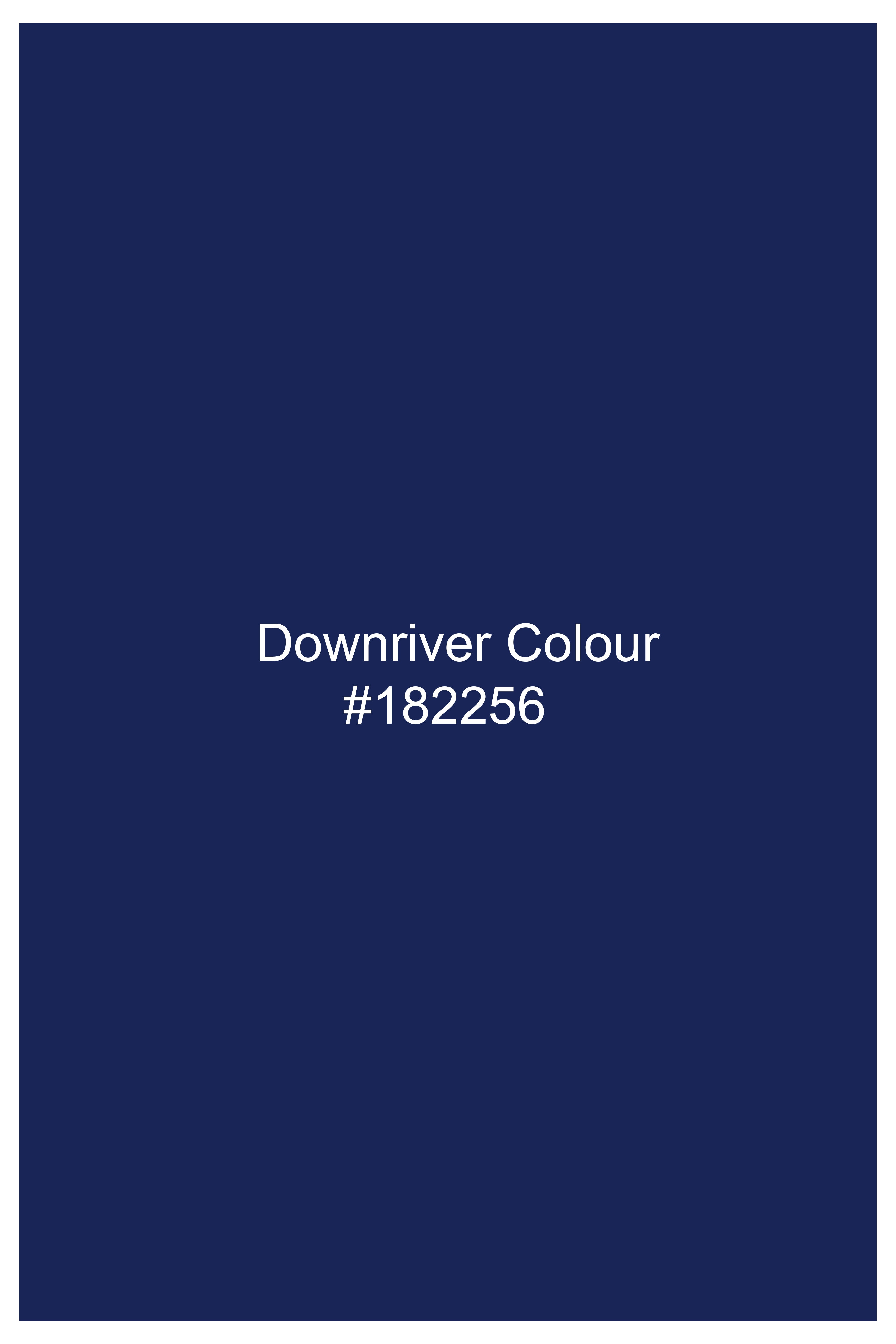 Downriver Blue Velvet Nehru Jacket