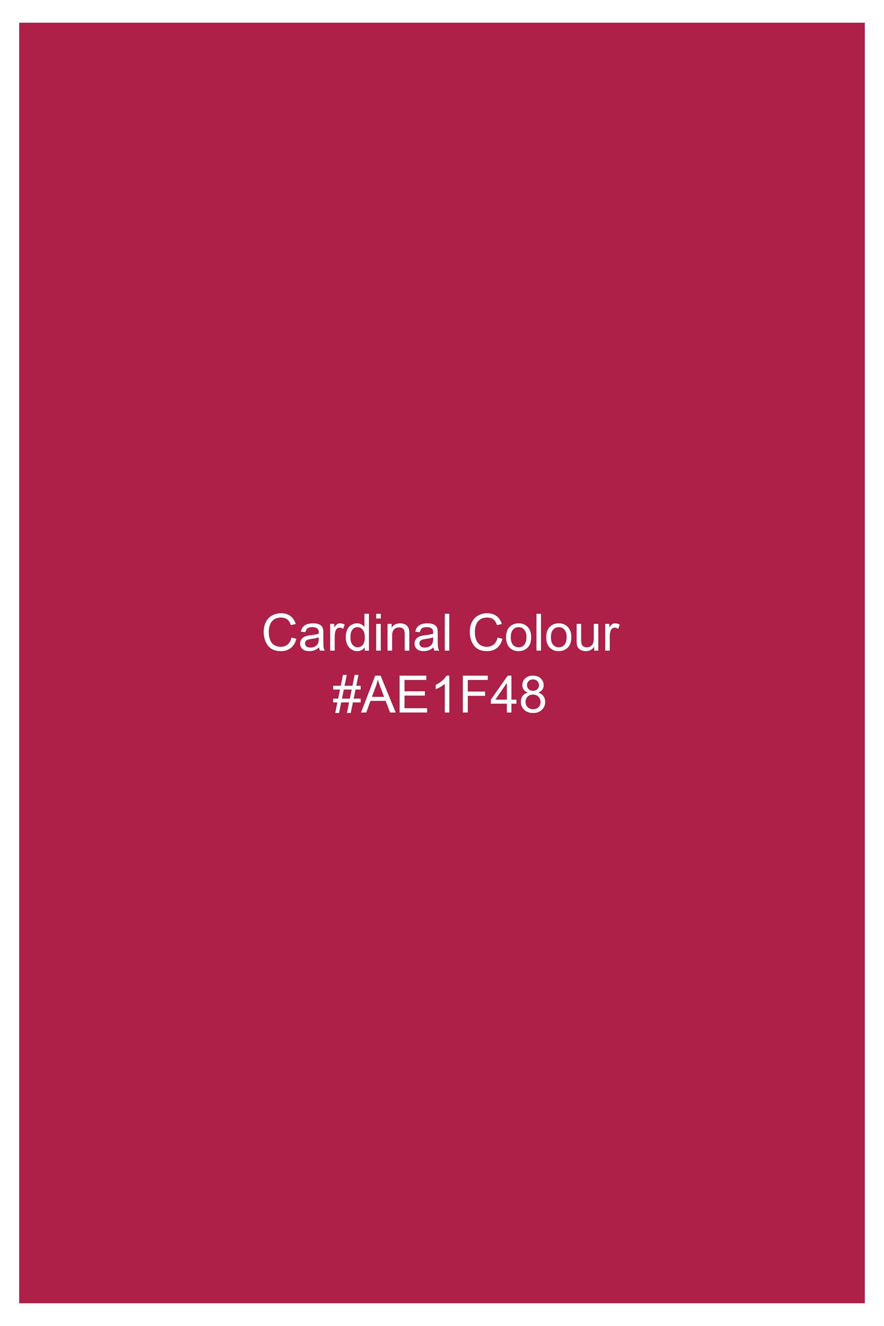 Cardinal Pink Viscose Embroidered With Tikki Work Designer Nehru Jacket