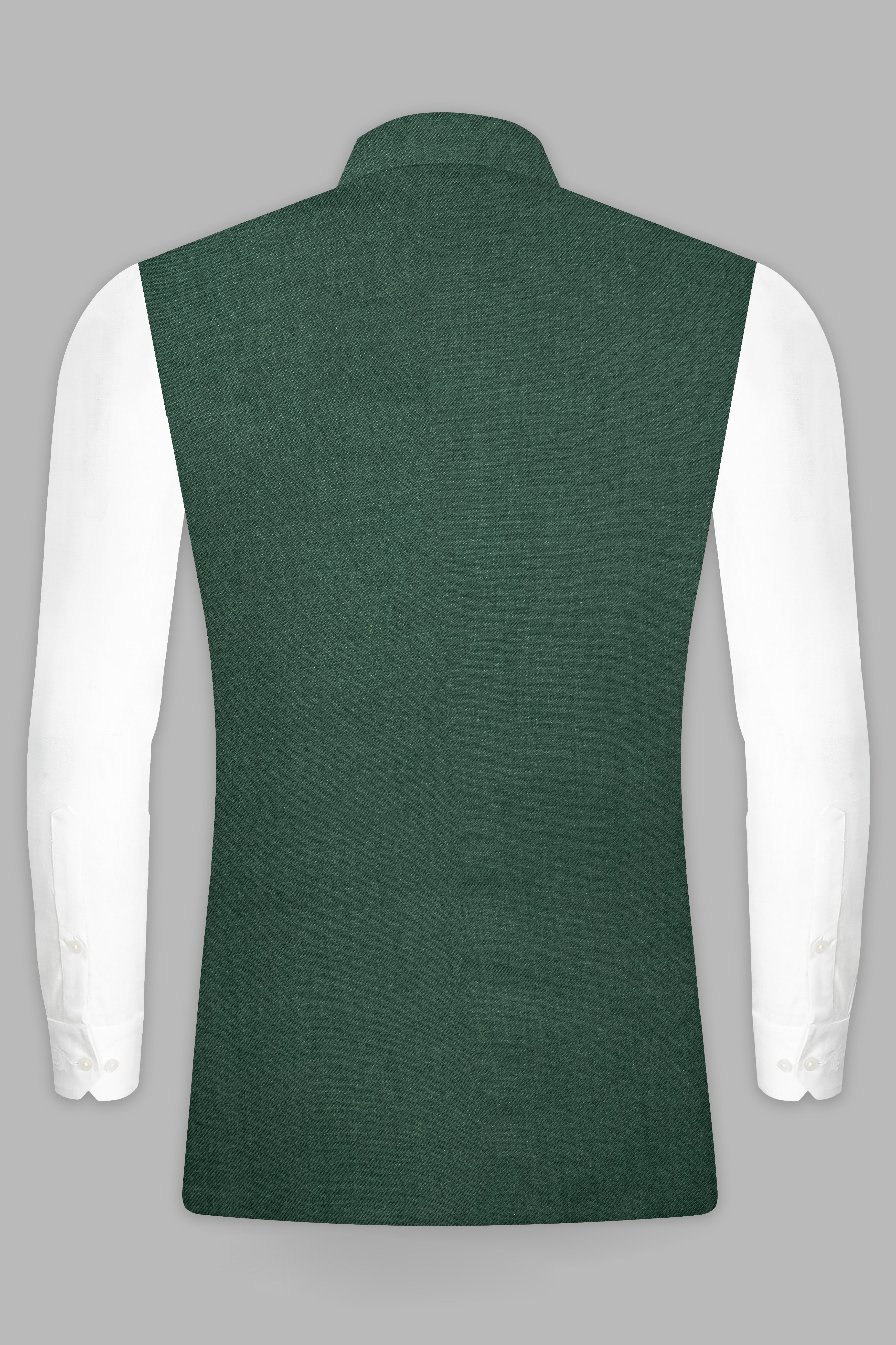 Plantation Green Premium Wool Rich Nehru Jacket