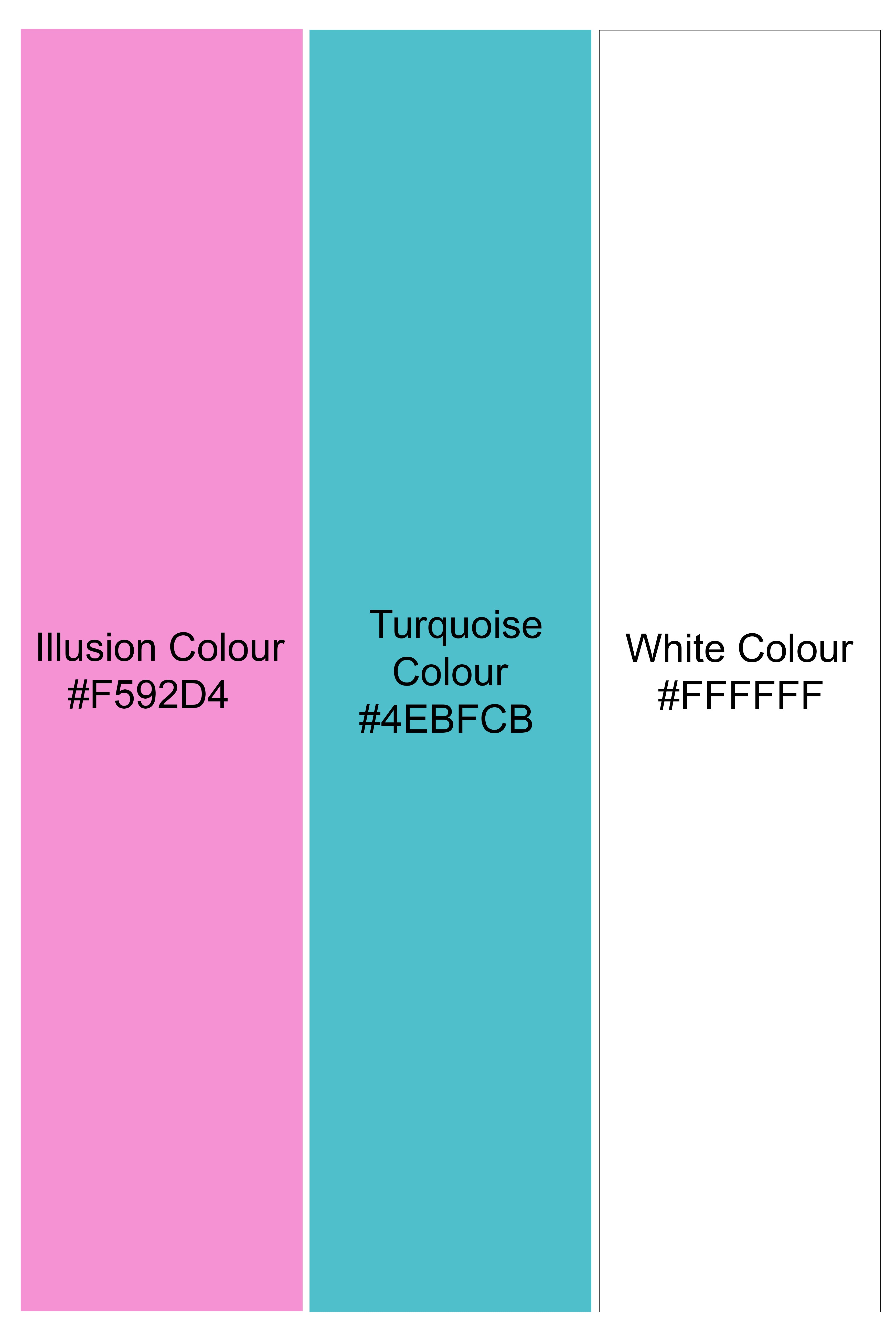 Bright White And lllusion Pink Designer Thread Embroidered Nehru Jacket