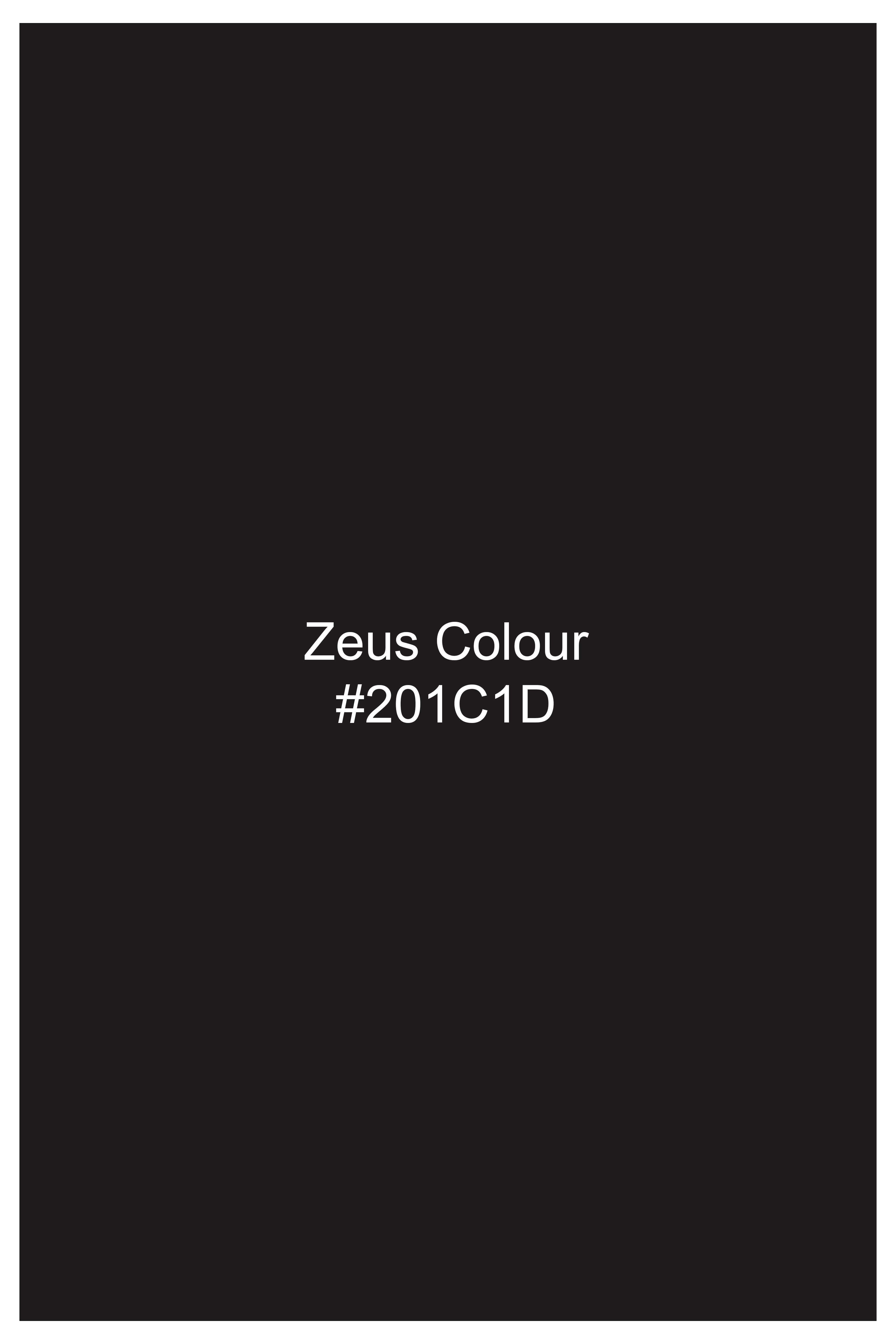 Zeus Brown Solid Wool Rich Nehru Jacket