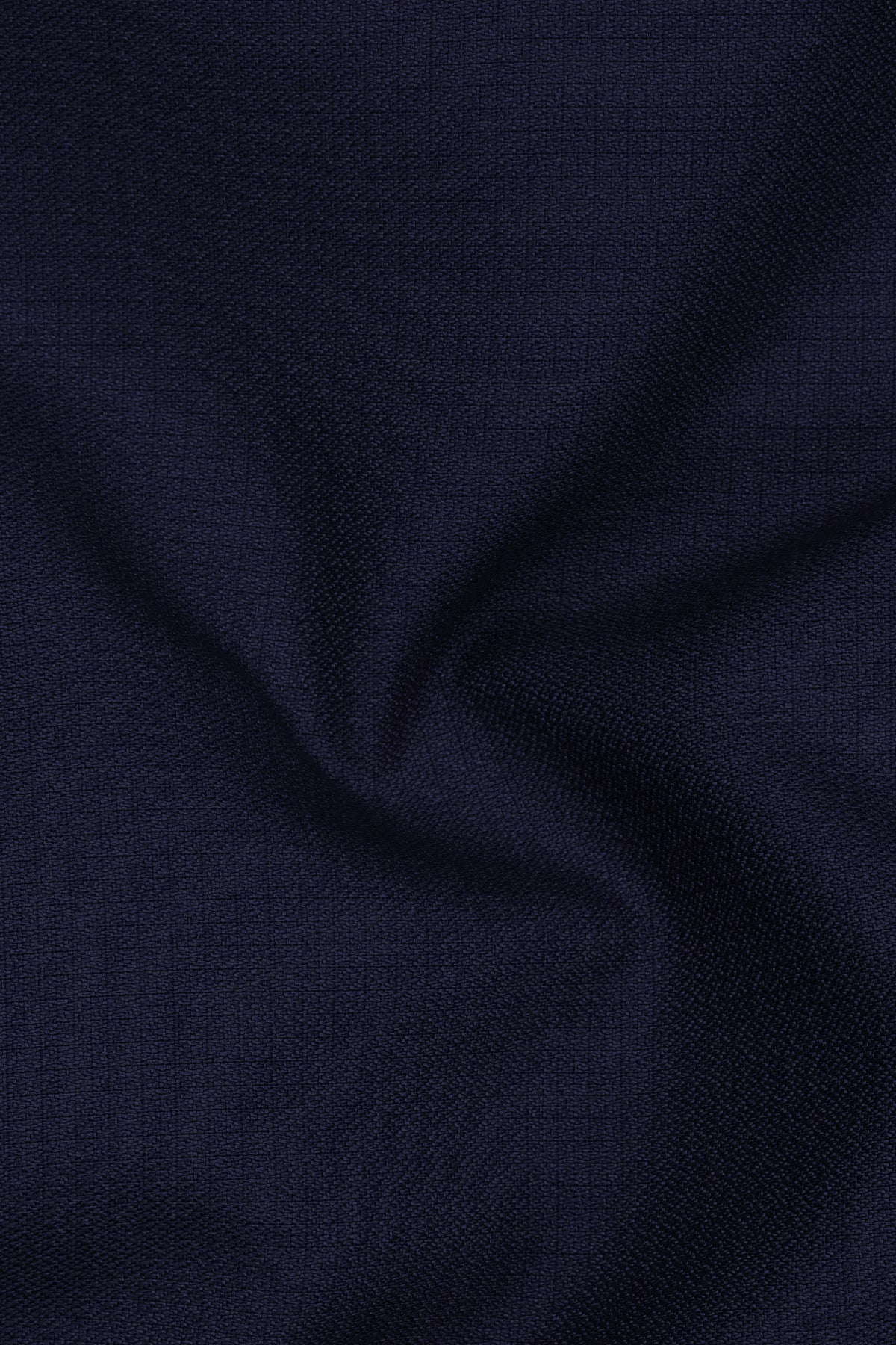 Nocturne-Mirage Navy Diamond Textured Wool Rich Slight Stretch Nehru Jackets