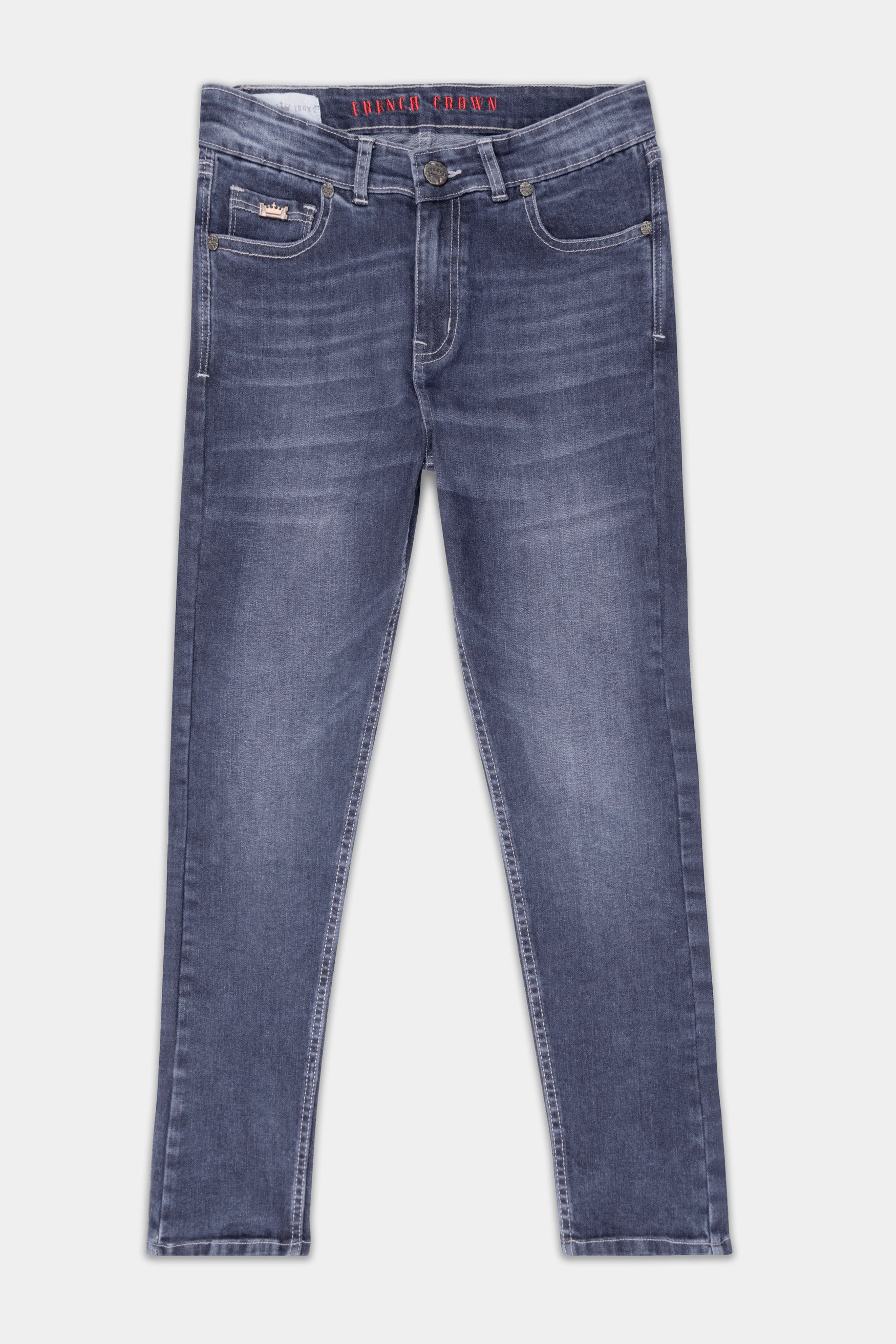 Women's Skinny Fit Tuna Blue Stone Wash Ankle Length Stretchable Denim