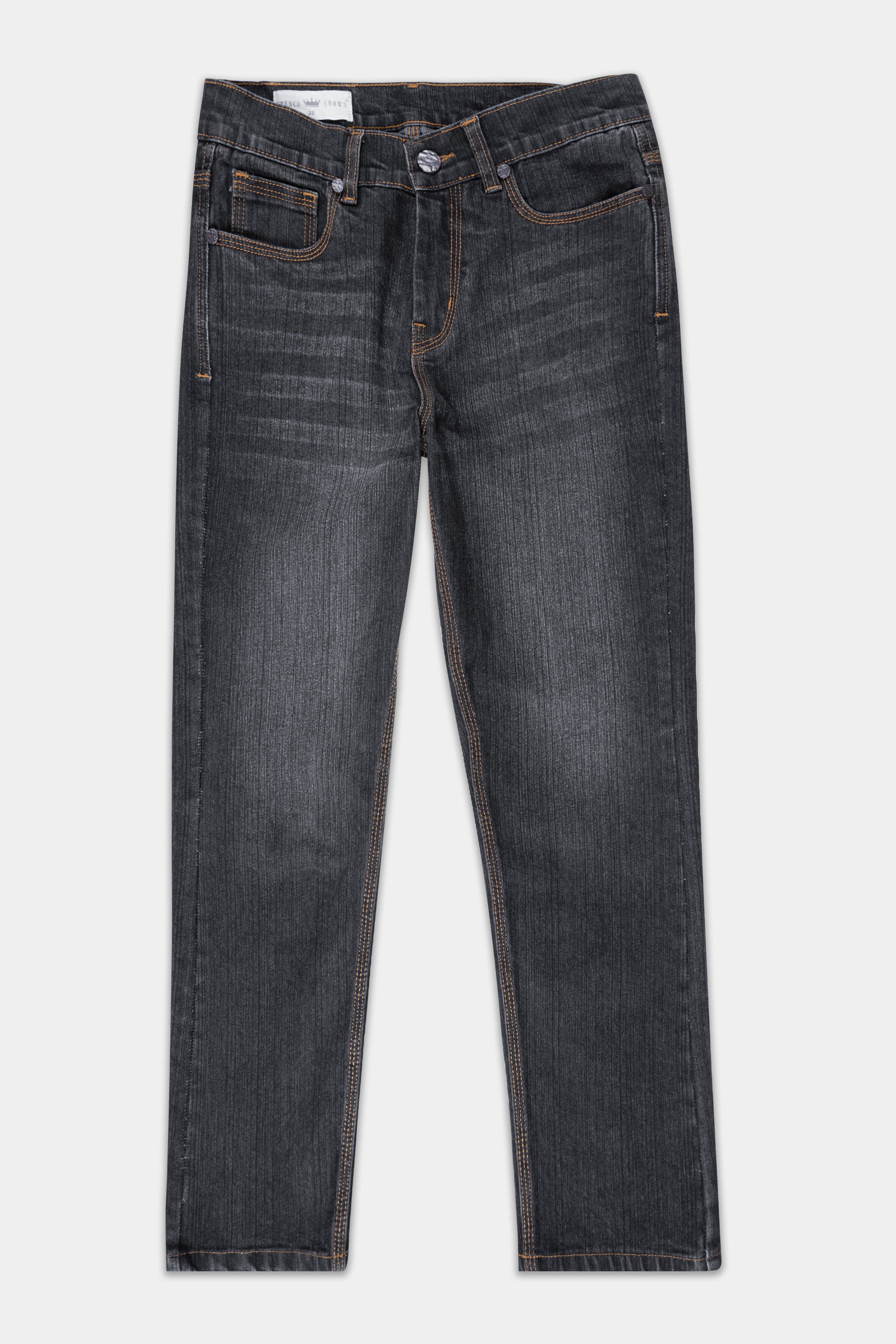 Women's Skinny Fit Jade Black Whiskering Wash Ankle Length Stretchable Denim