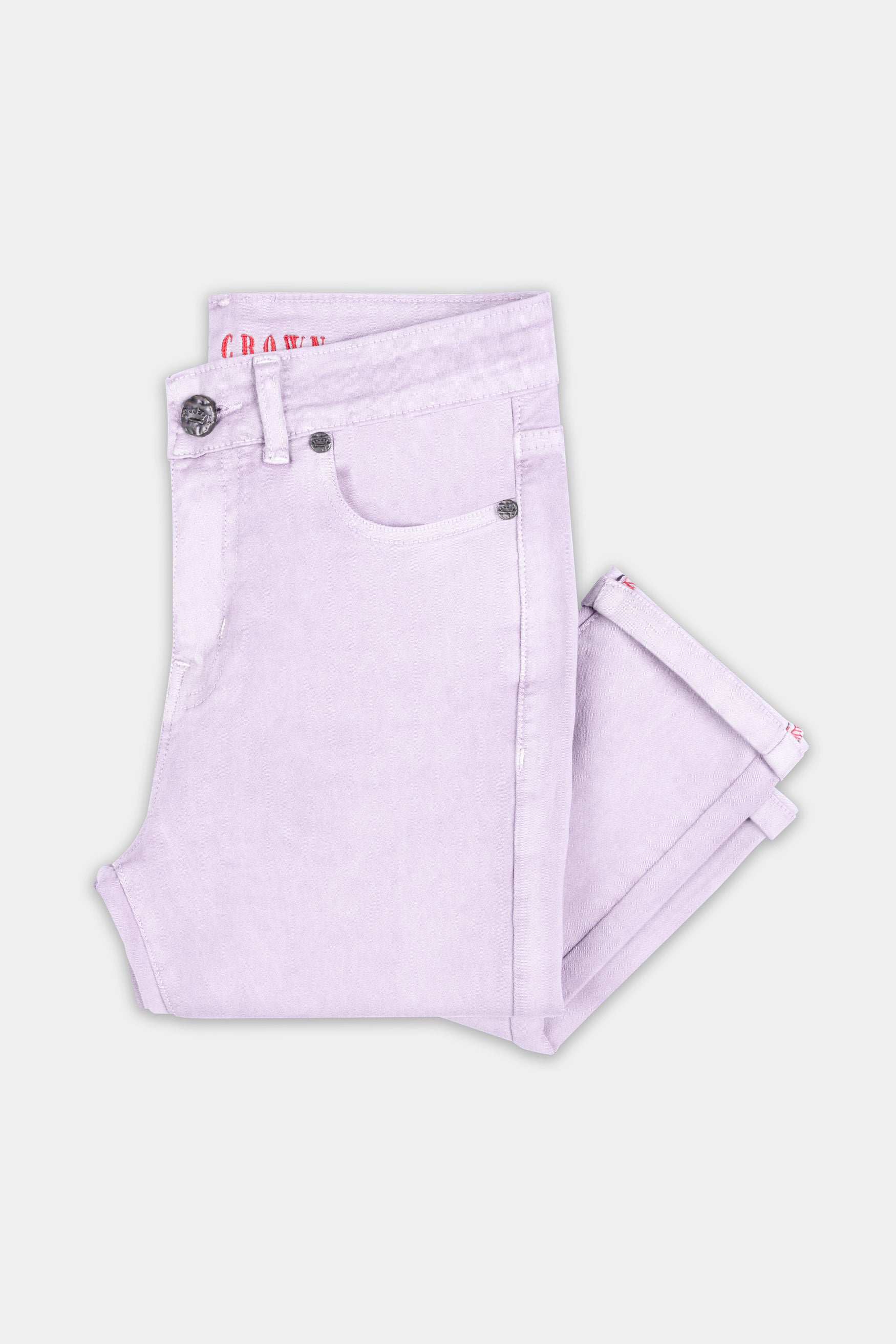 Women’s Skinny Fit Amethyst Lavender Rinse Wash Ankle Length Stretchable Denim
