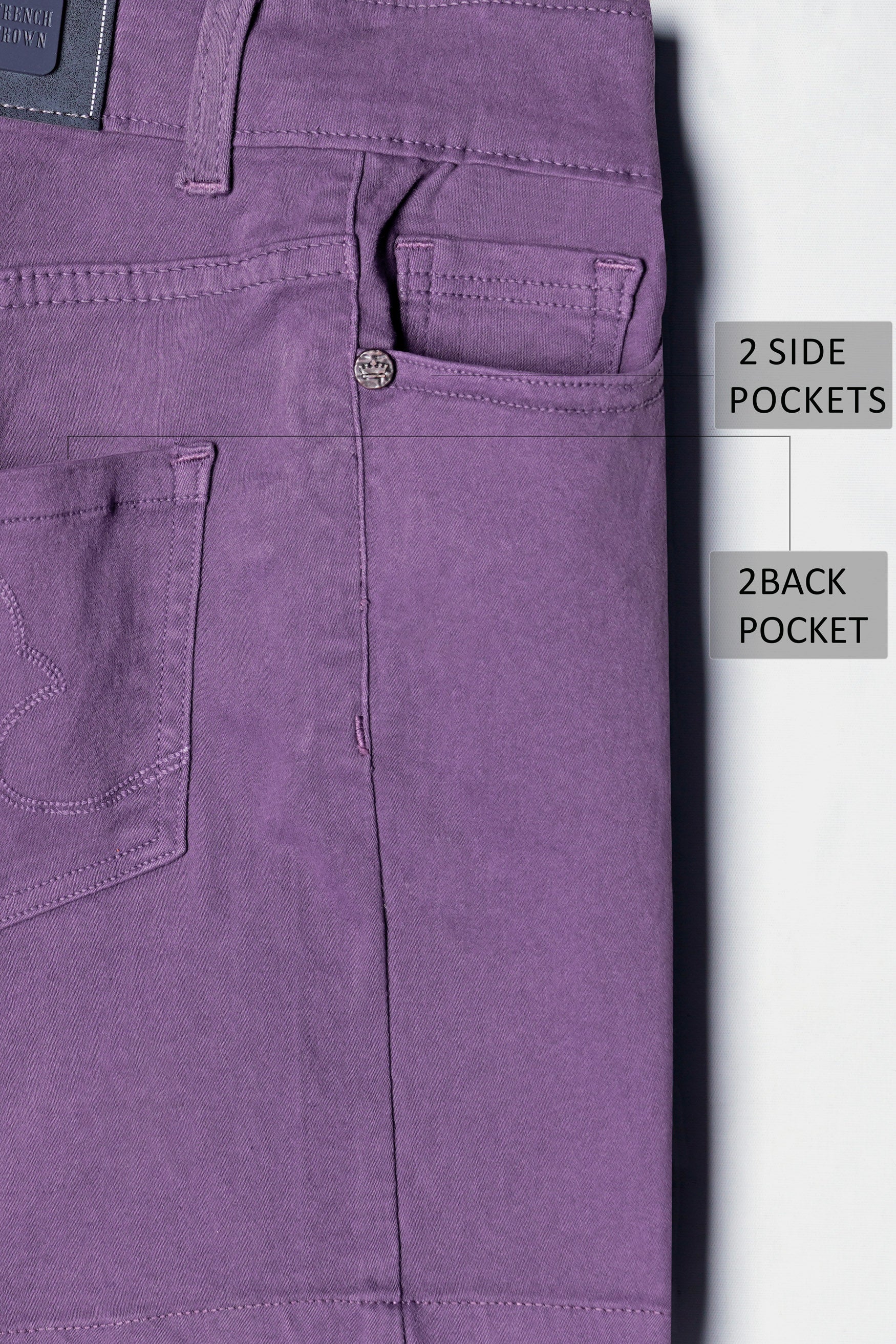Oyster Purple Women Denim Shorts