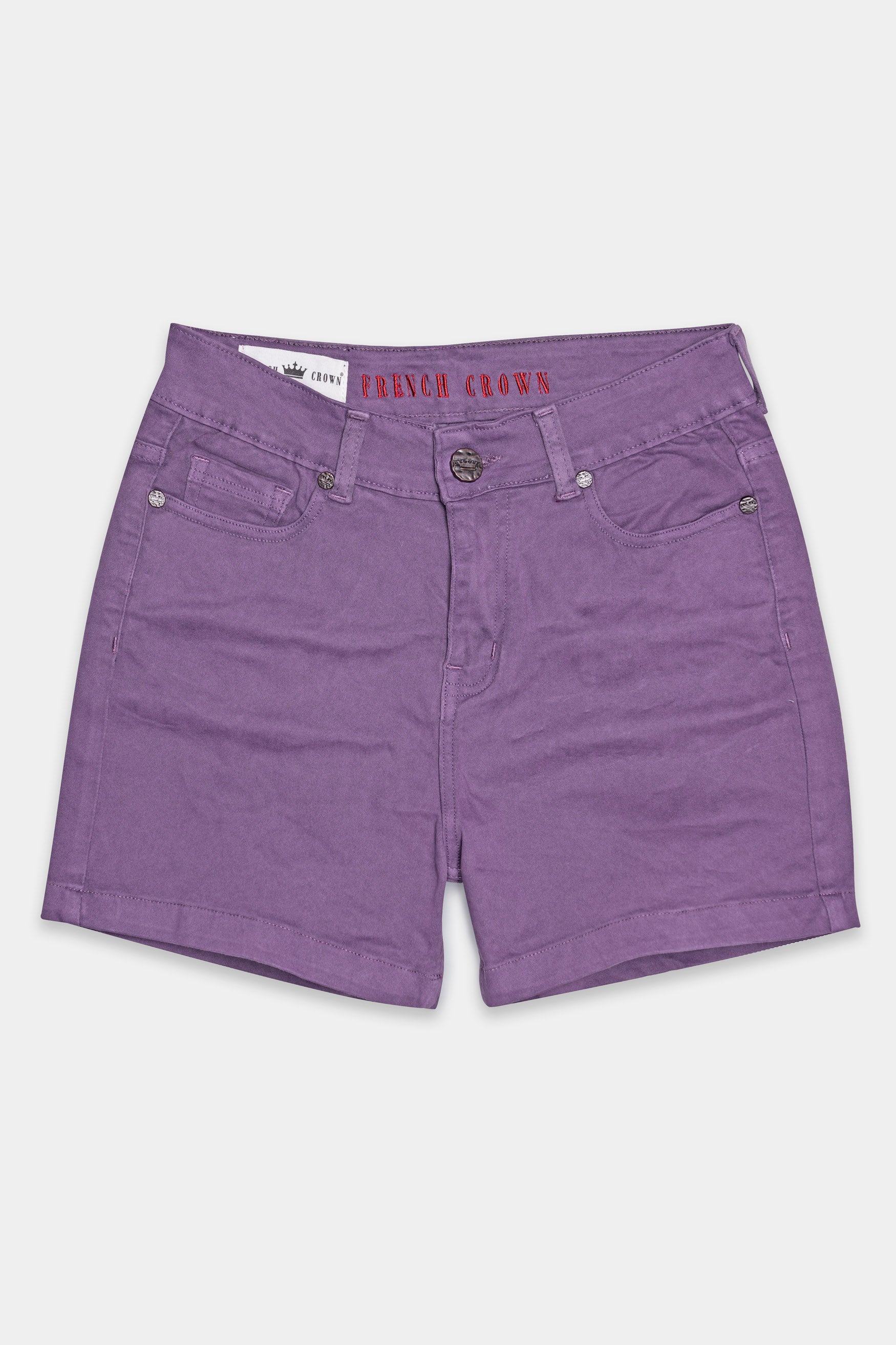 Oyster Purple Women Denim Shorts