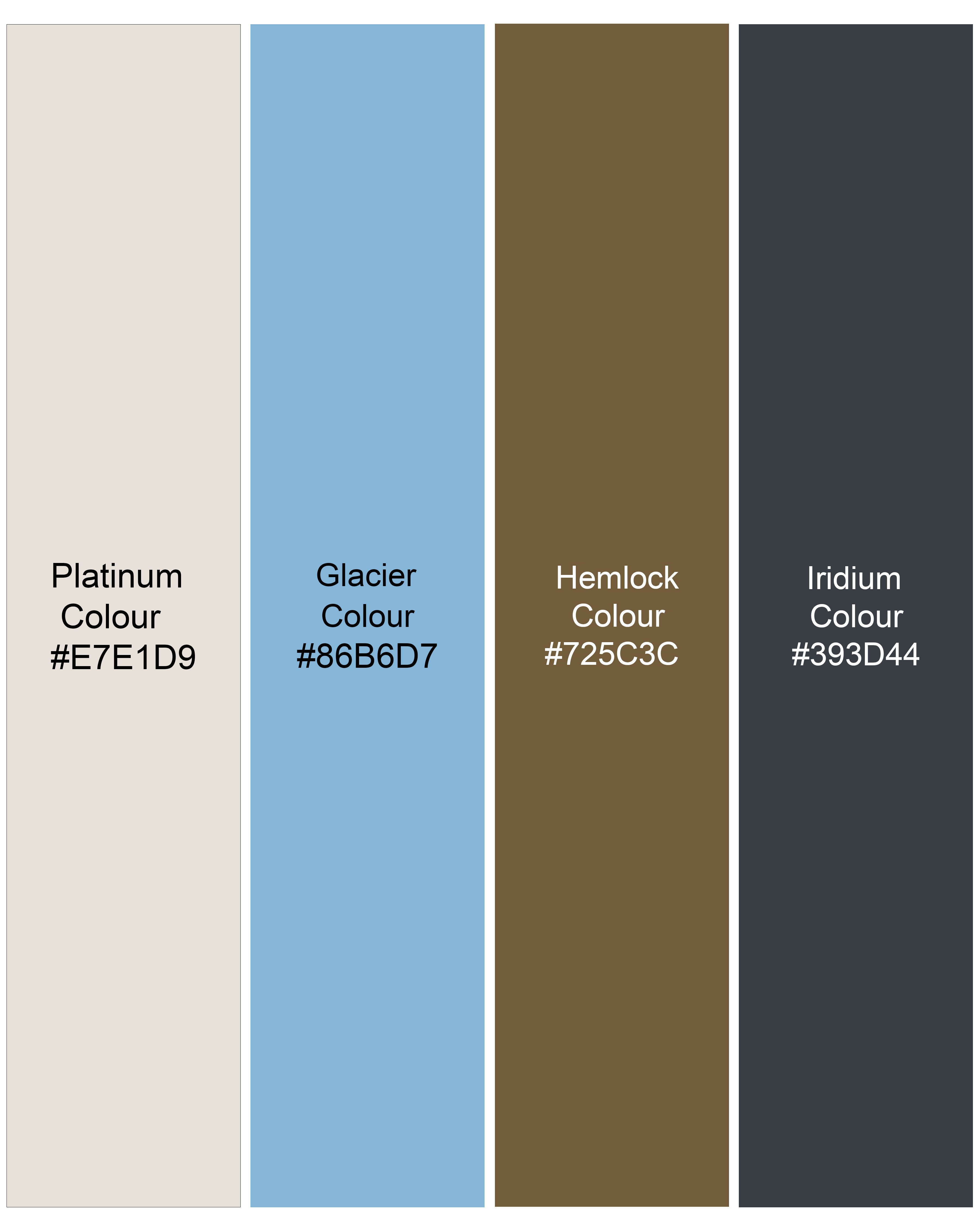 Platinum Cream With Multicolour Printed Super Soft Premium Cotton Women’s Shirt WS056-FP-32, WS056-FP-34, WS056-FP-36, WS056-FP-38, WS056-FP-40, WS056-FP-42