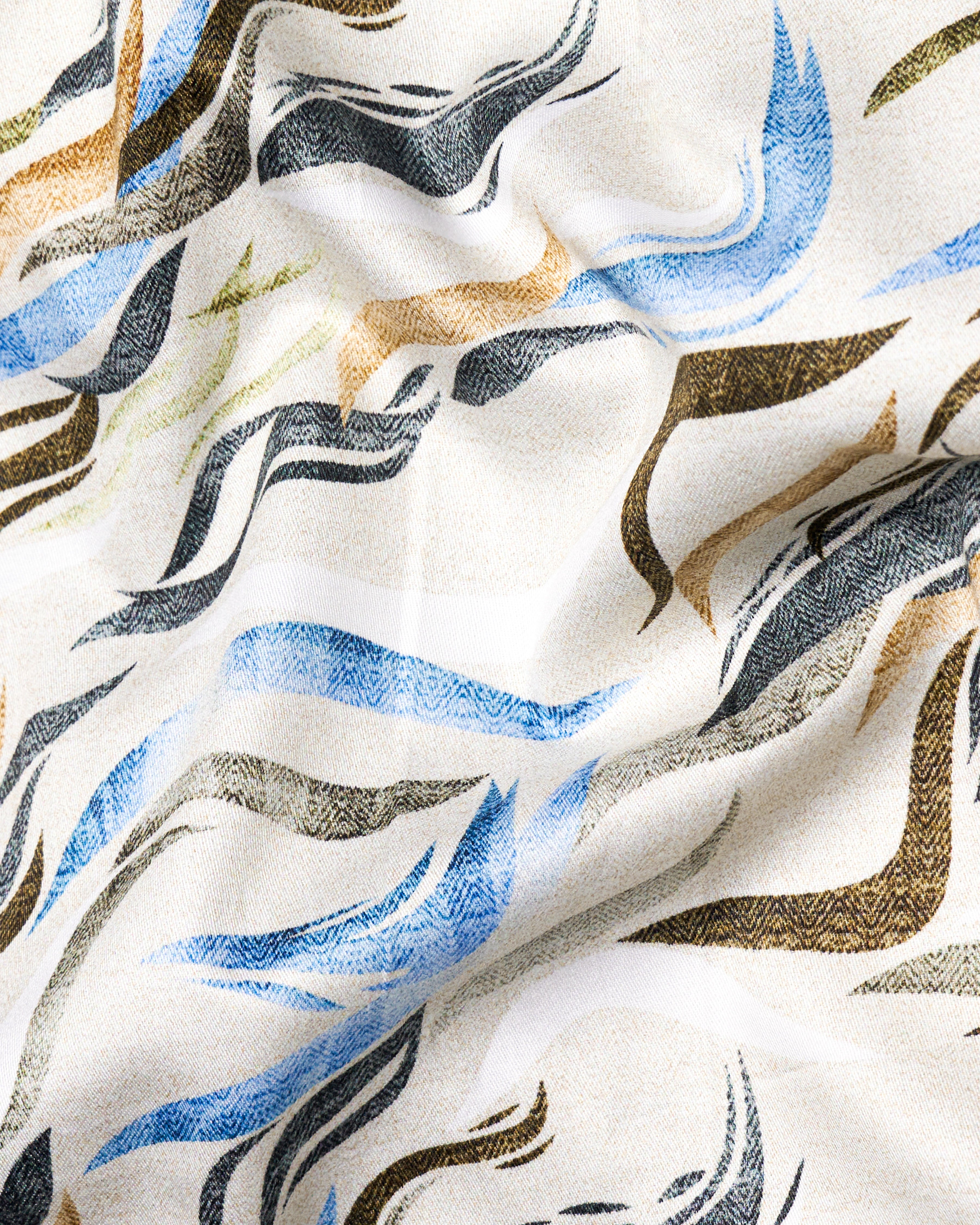 Platinum Cream With Multicolour Printed Super Soft Premium Cotton Women’s Shirt WS056-FP-32, WS056-FP-34, WS056-FP-36, WS056-FP-38, WS056-FP-40, WS056-FP-42