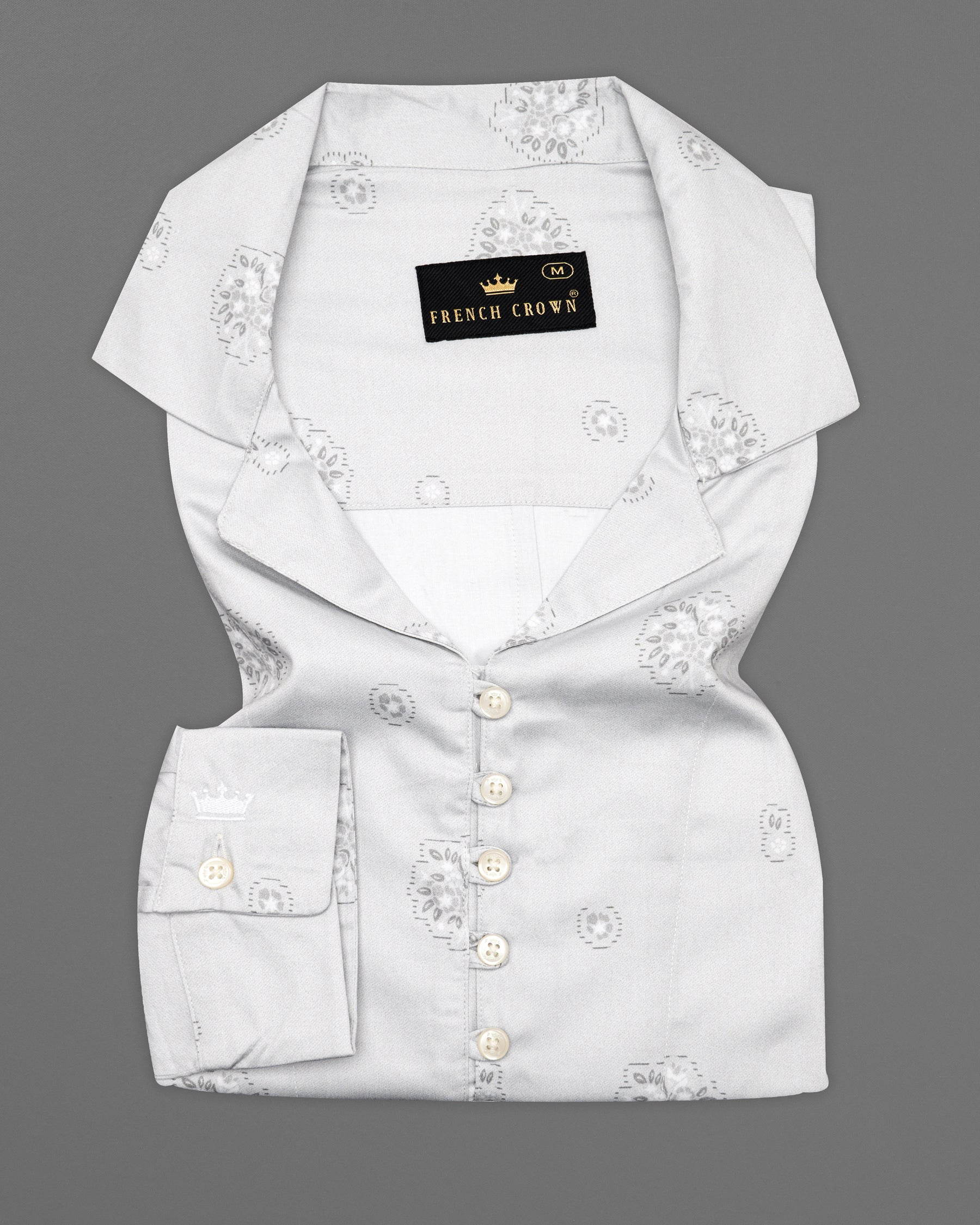 Timberwolf Gray with Printed Super Soft Premium Cotton Women’s Shirt WS066-32, WS066-34, WS066-36, WS066-38, WS066-40, WS066-42