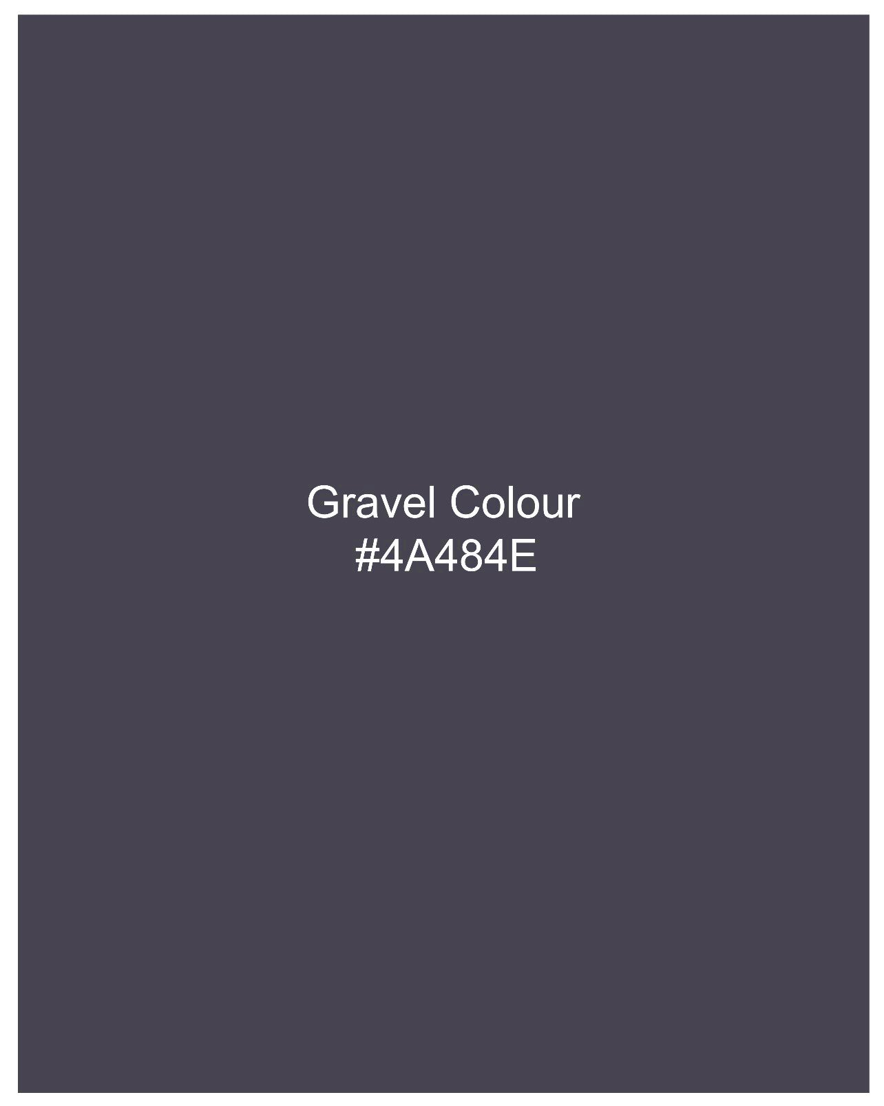 Gravel Gray Subtle Sheen Double Breasted Women's Suit