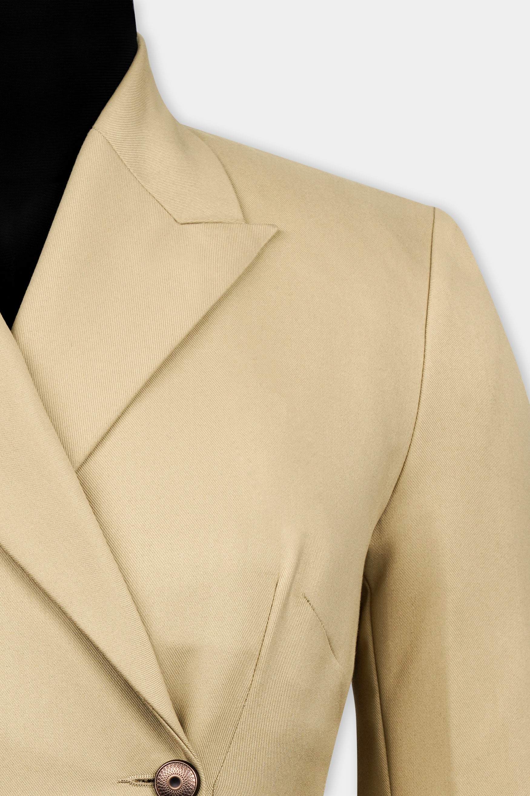 Cashmere Cream Wool Rich Double Breasted Women’s Designer Suit