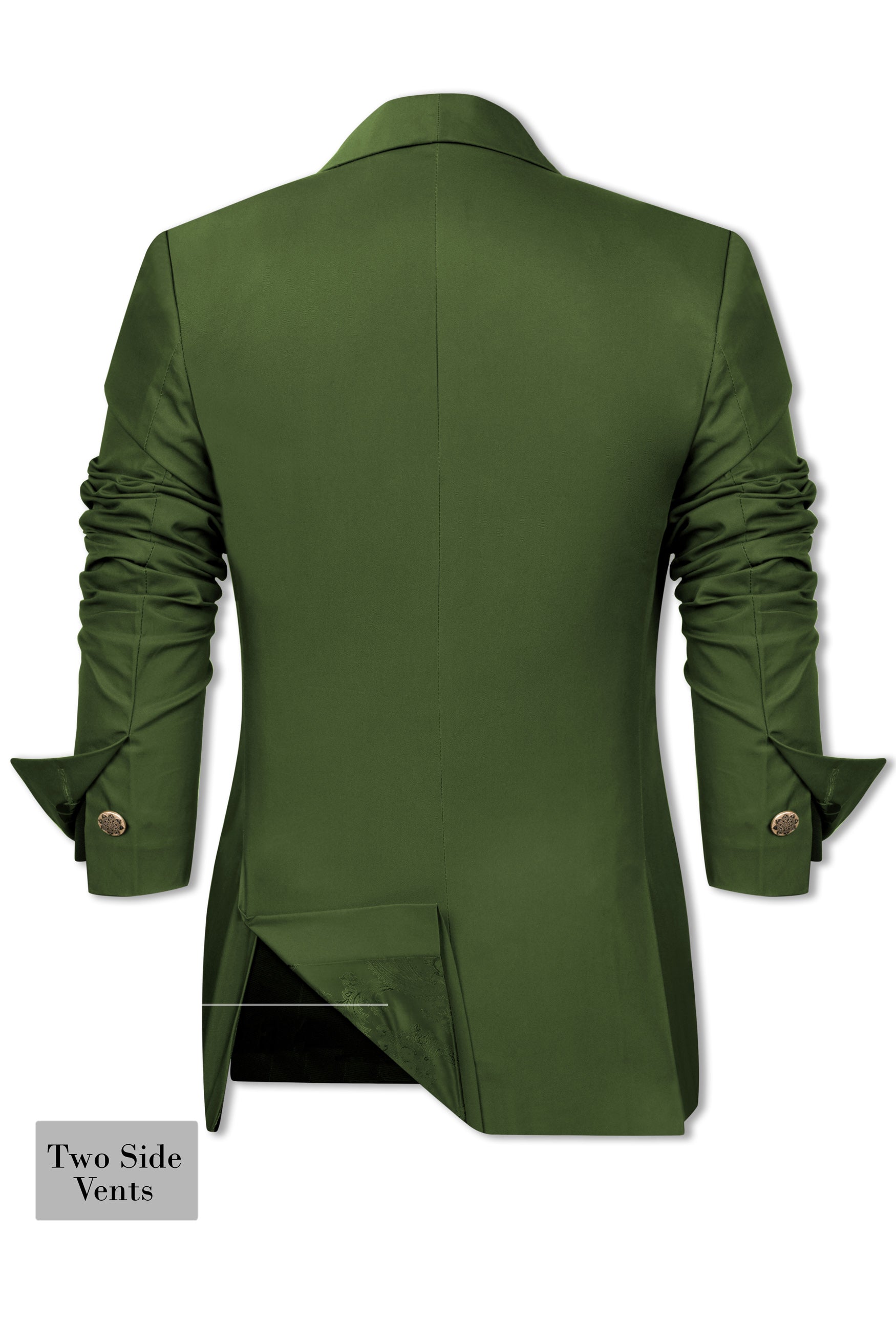 Juniper Green Wool Rich Women’s Designer Tuxedo Suit