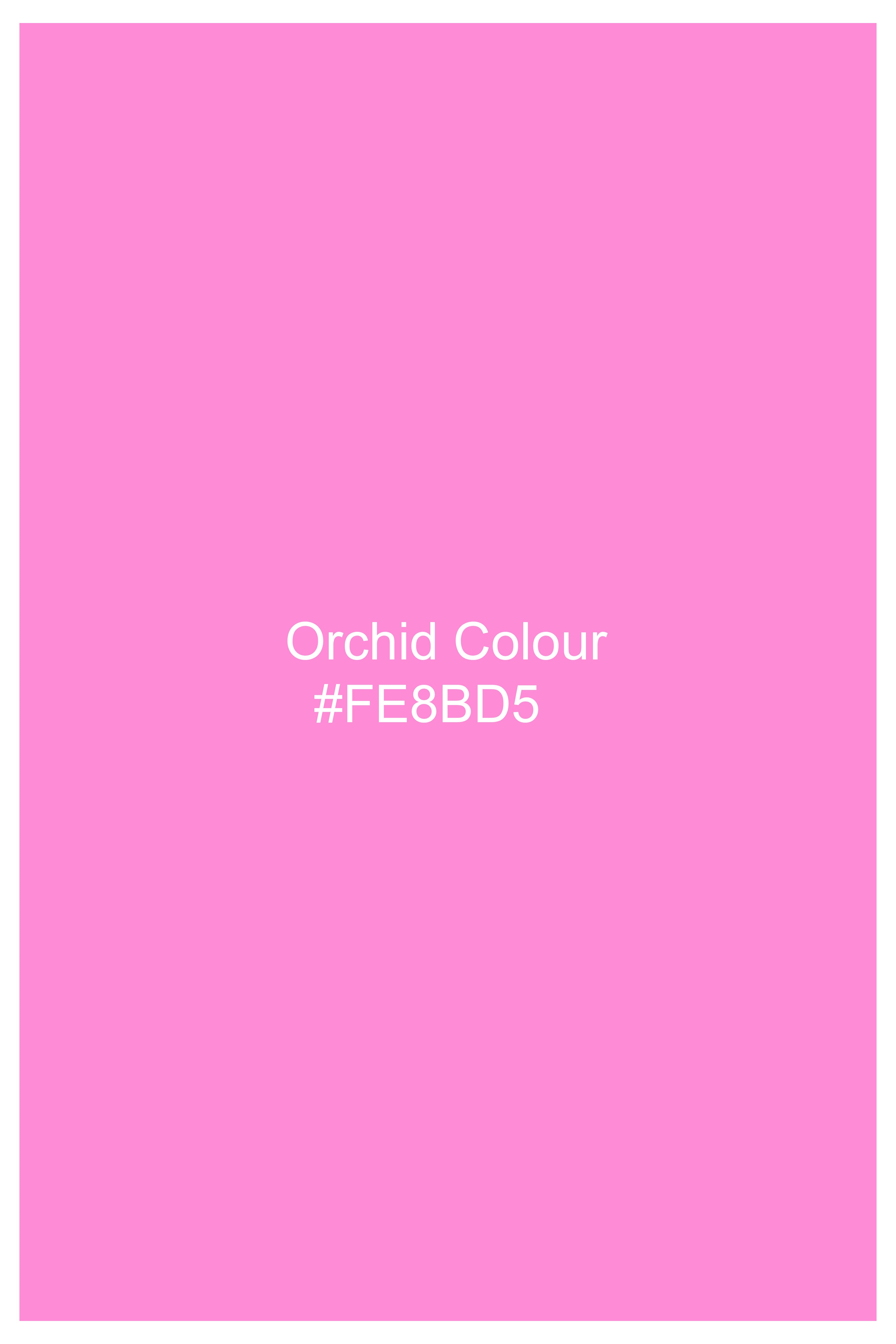 Orchid Pink Premium Cotton Knit Stretchable Crop Top