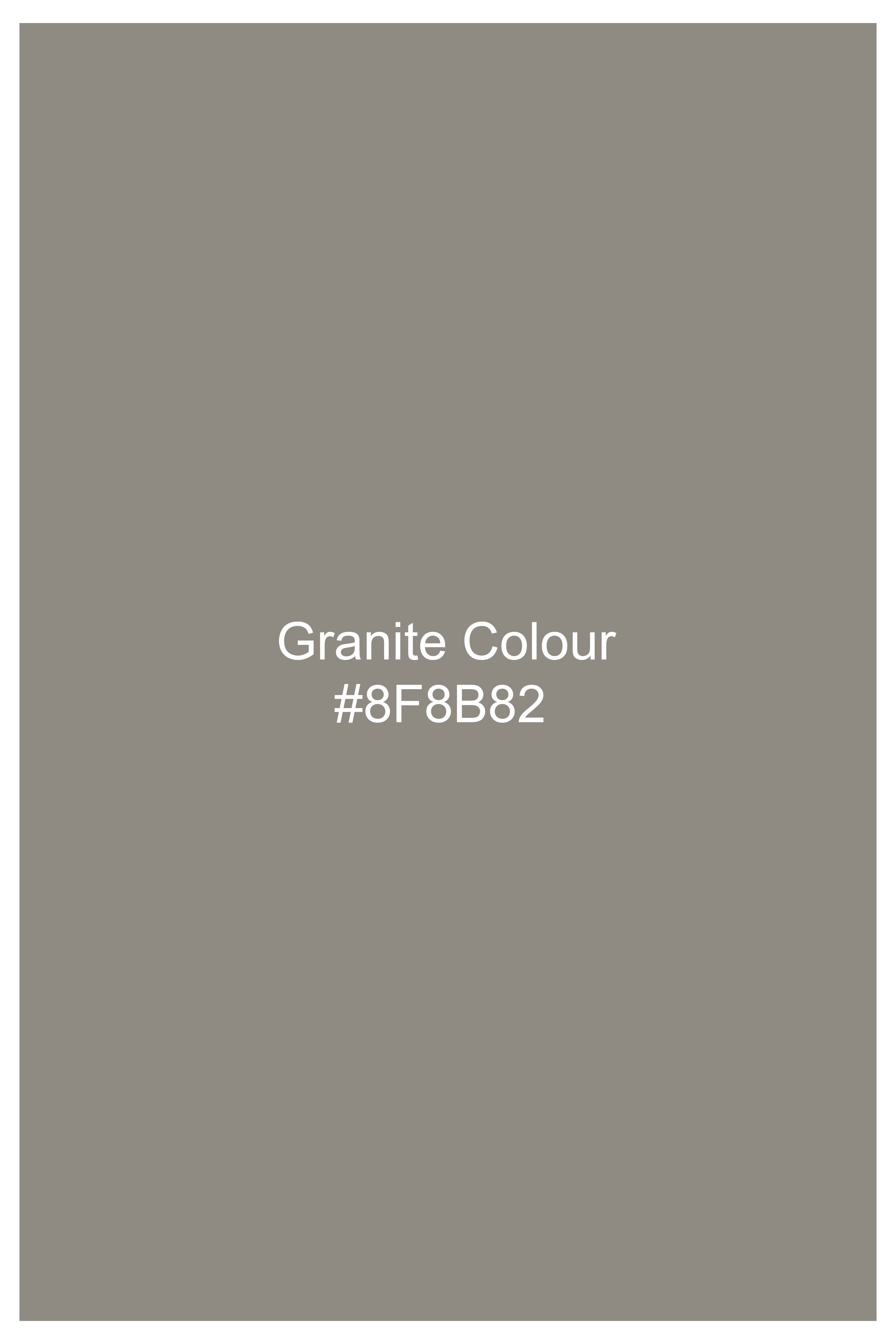 Granite Gray Premium Cotton Knit Stretchable Crop Top