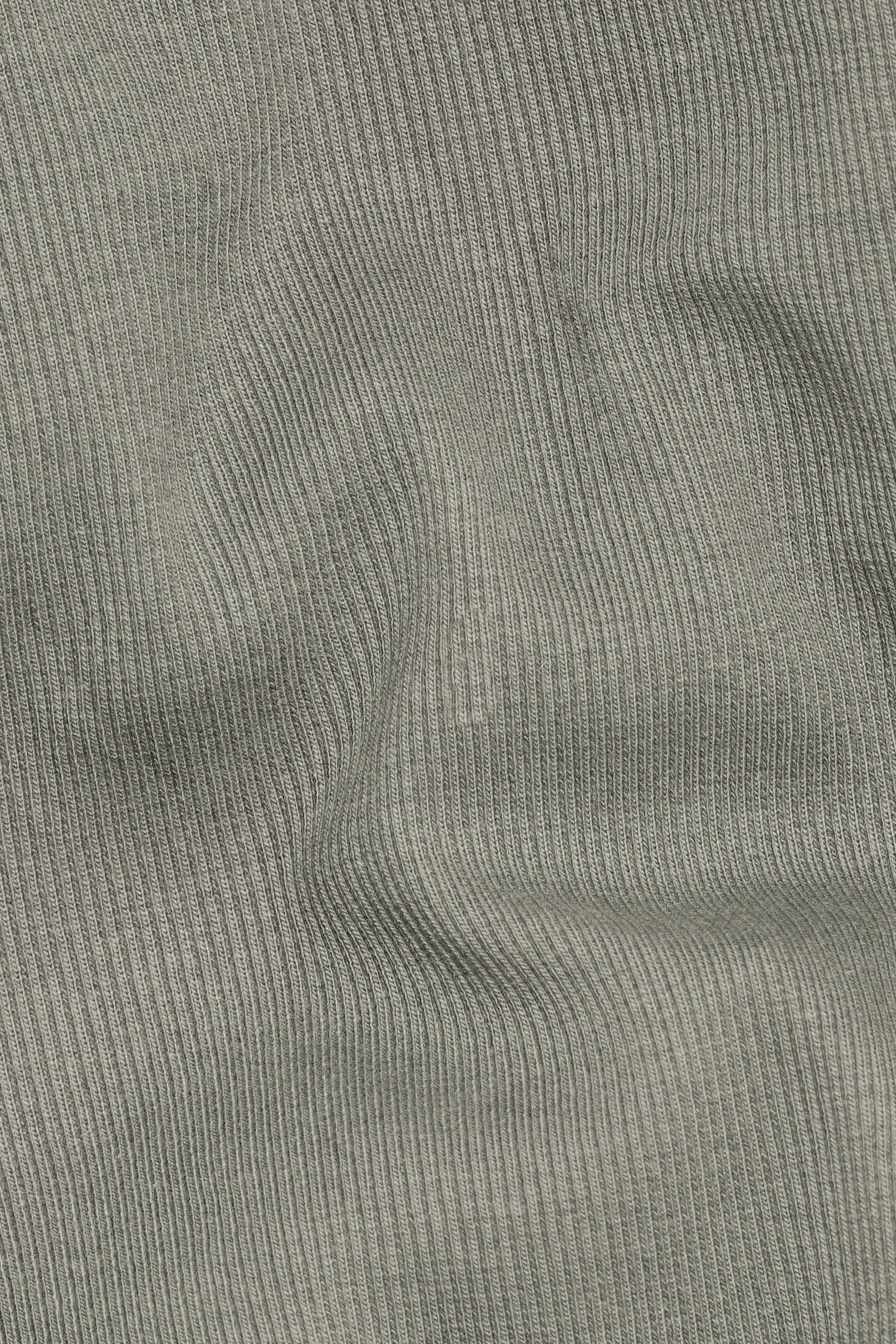 Granite Gray Premium Cotton Knit Stretchable Crop Top