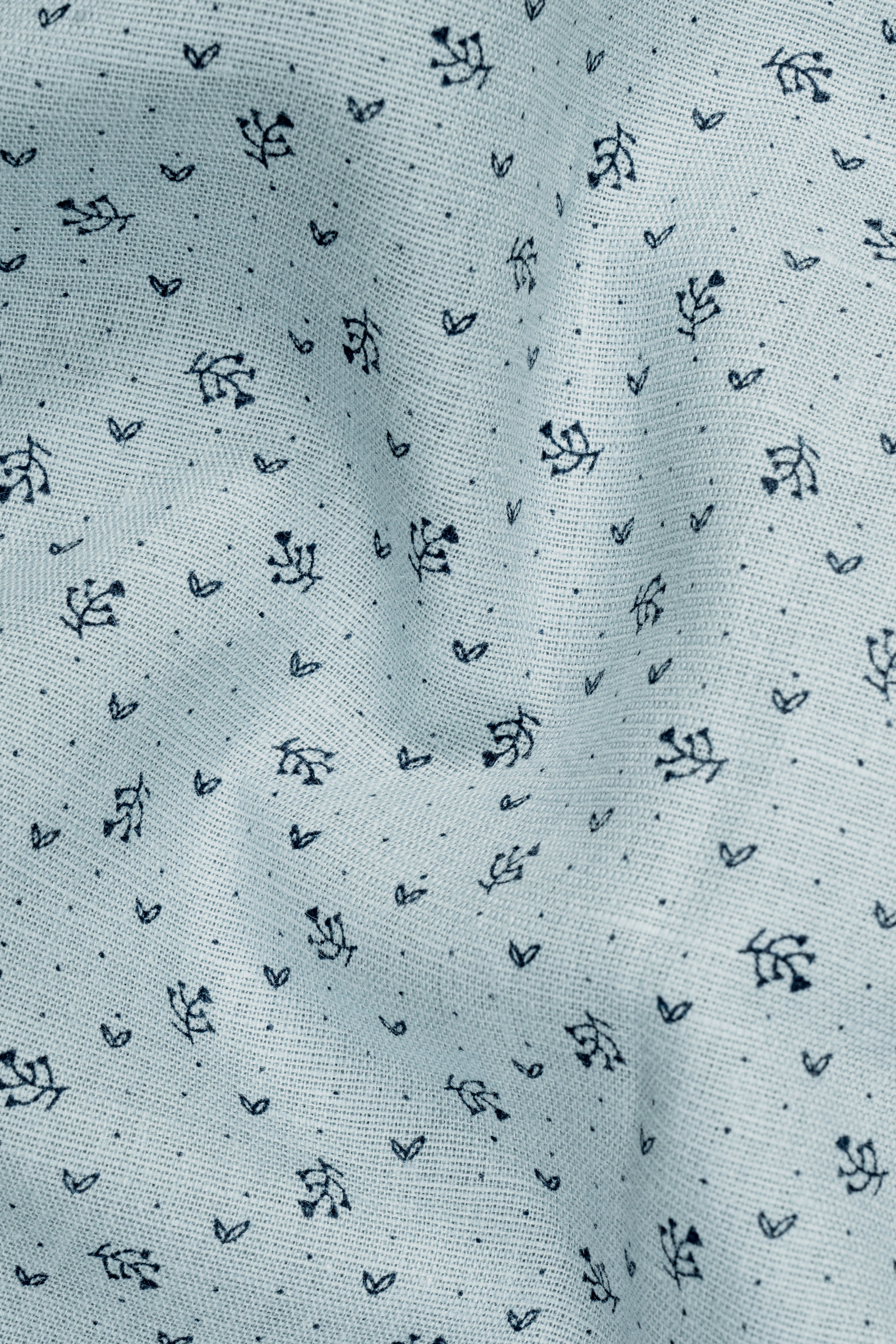 Casper Gray with cinder Blue Flower Printed Luxurious Linen Shirt 12441-BD-BLE-38, 12441-BD-BLE-H-38, 12441-BD-BLE-39, 12441-BD-BLE-H-39, 12441-BD-BLE-40, 12441-BD-BLE-H-40, 12441-BD-BLE-42, 12441-BD-BLE-H-42, 12441-BD-BLE-44, 12441-BD-BLE-H-44, 12441-BD-BLE-46, 12441-BD-BLE-H-46, 12441-BD-BLE-48, 12441-BD-BLE-H-48, 12441-BD-BLE-50, 12441-BD-BLE-H-50, 12441-BD-BLE-52, 12441-BD-BLE-H-52