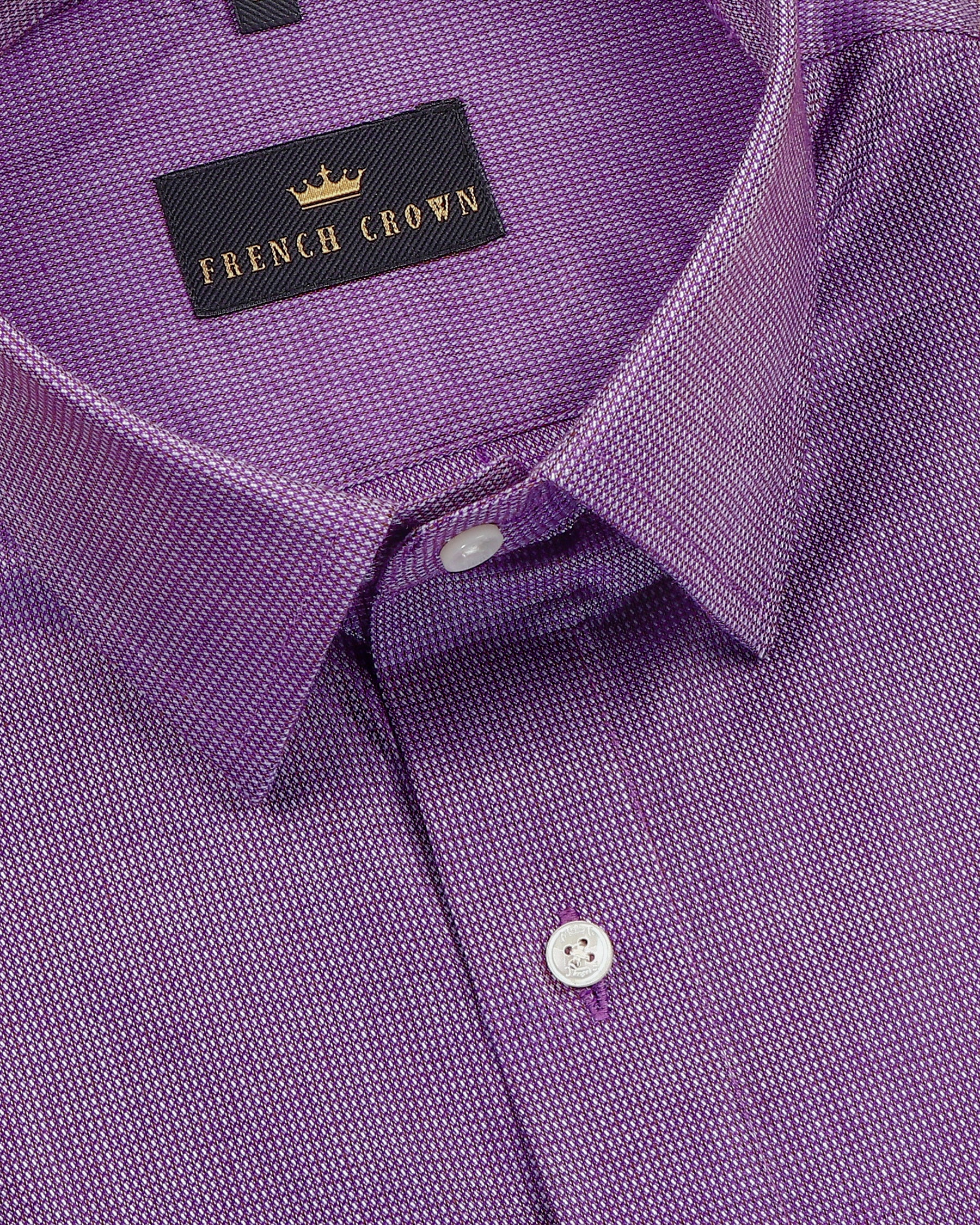 Purple Crisp Cotton Shirt