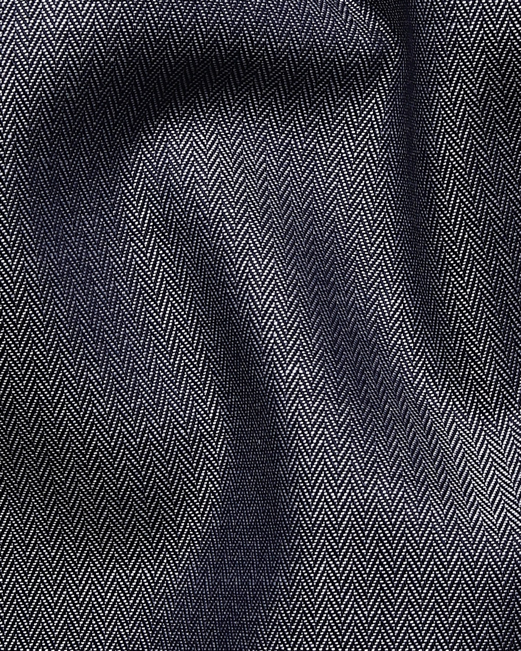 Grey Herringbone Premium Cotton SHIRT