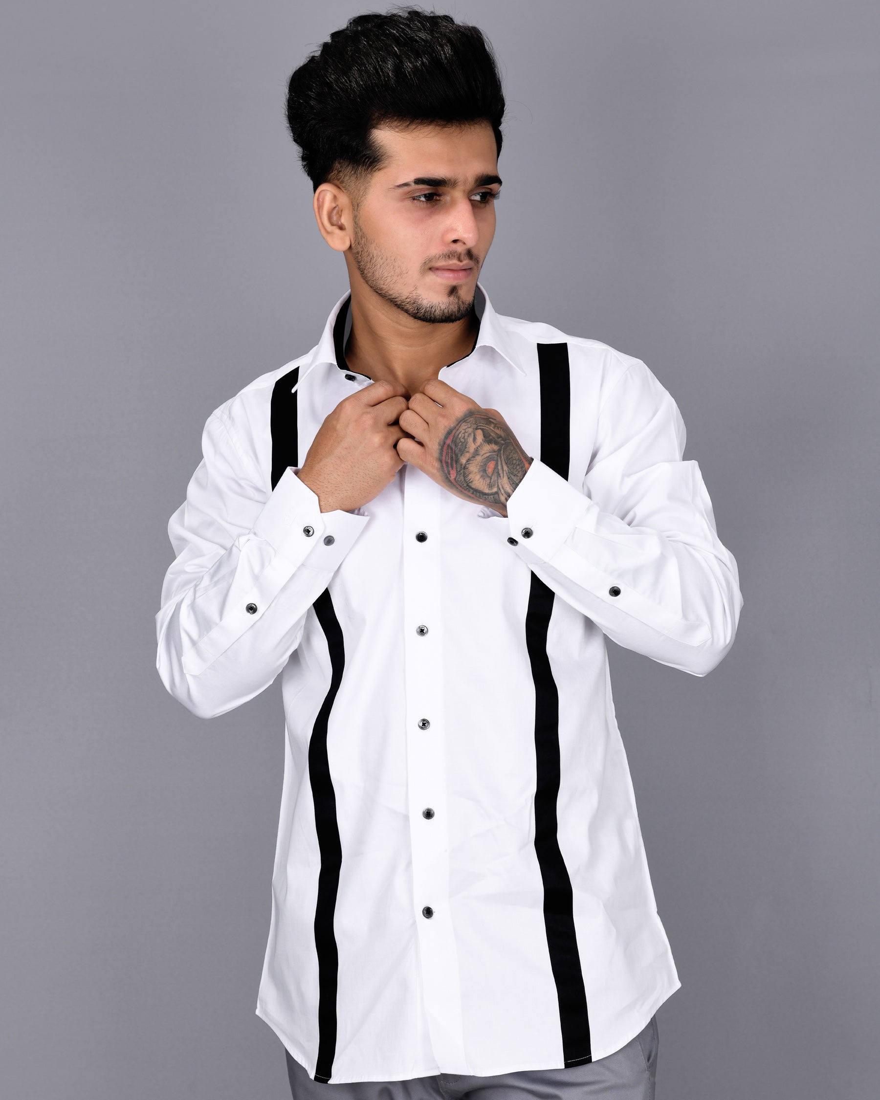 Bright White Subtle Sheen Suspender Patterned Super Soft Giza Cotton Shirt 2094CP-BLK-P6-38, 2094CP-BLK-P6-H-38, 2094CP-BLK-P6-39, 2094CP-BLK-P6-H-39, 2094CP-BLK-P6-40, 2094CP-BLK-P6-H-40, 2094CP-BLK-P6-42, 2094CP-BLK-P6-H-42, 2094CP-BLK-P6-44, 2094CP-BLK-P6-H-44, 2094CP-BLK-P6-46, 2094CP-BLK-P6-H-46, 2094CP-BLK-P6-48, 2094CP-BLK-P6-H-48, 2094CP-BLK-P6-50, 2094CP-BLK-P6-H-50, 2094CP-BLK-P6-52, 2094CP-BLK-P6-H-52