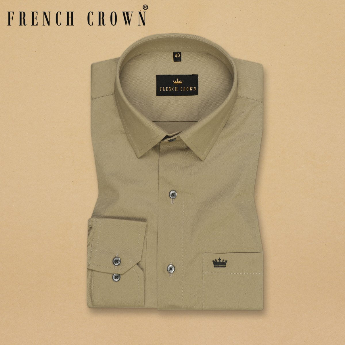 Tortilla Brown Premium Cotton Shirt
