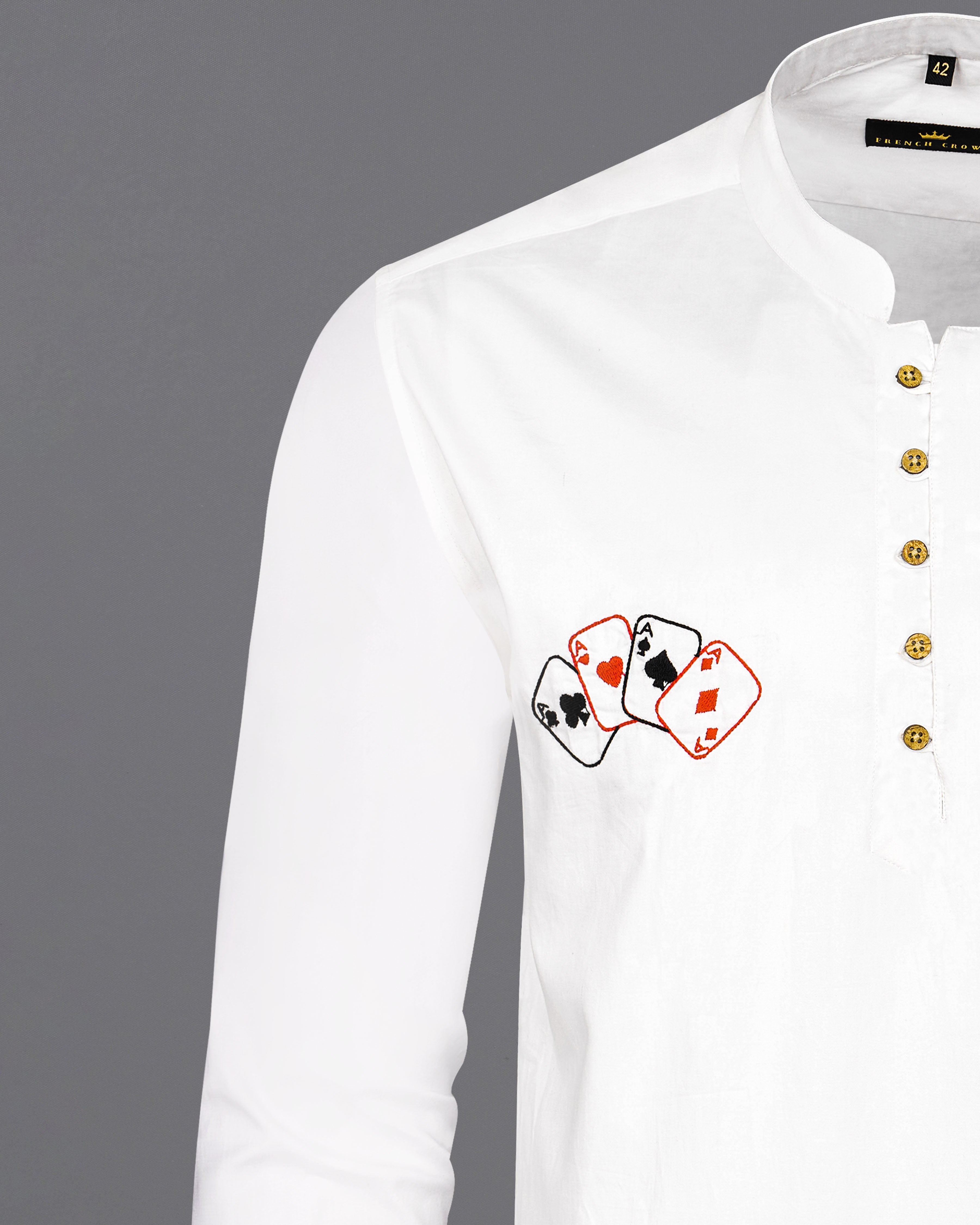 Bright White Subtle Sheen with Multicolour Card Embroidered Super Soft Premium Cotton Kurta Shirt 2670-KS-E027-38,2670-KS-E027-H-38,2670-KS-E027-39,2670-KS-E027-H-39,2670-KS-E027-40,2670-KS-E027-H-40,2670-KS-E027-42,2670-KS-E027-H-42,2670-KS-E027-44,2670-KS-E027-H-44,2670-KS-E027-46,2670-KS-E027-H-46,2670-KS-E027-48,2670-KS-E027-H-48,2670-KS-E027-50,2670-KS-E027-H-50,2670-KS-E027-52,2670-KS-E027-H-52