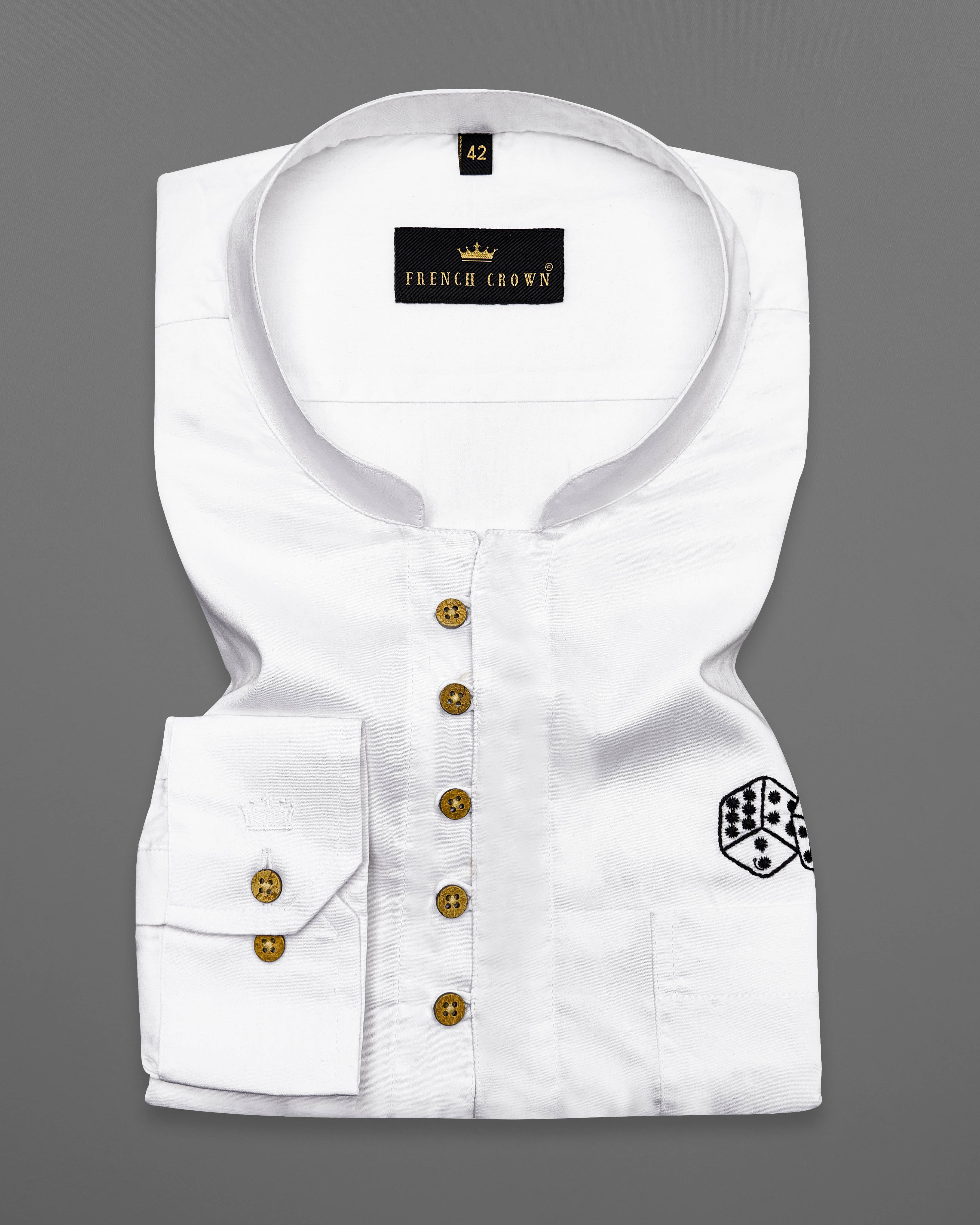 Bright White Subtle Sheen Dice Embroidered Super Soft Premium Cotton Kurta Shirt 2670-KS-E030-38,2670-KS-E030-H-38,2670-KS-E030-39,2670-KS-E030-H-39,2670-KS-E030-40,2670-KS-E030-H-40,2670-KS-E030-42,2670-KS-E030-H-42,2670-KS-E030-44,2670-KS-E030-H-44,2670-KS-E030-46,2670-KS-E030-H-46,2670-KS-E030-48,2670-KS-E030-H-48,2670-KS-E030-50,2670-KS-E030-H-50,2670-KS-E030-52,2670-KS-E030-H-52