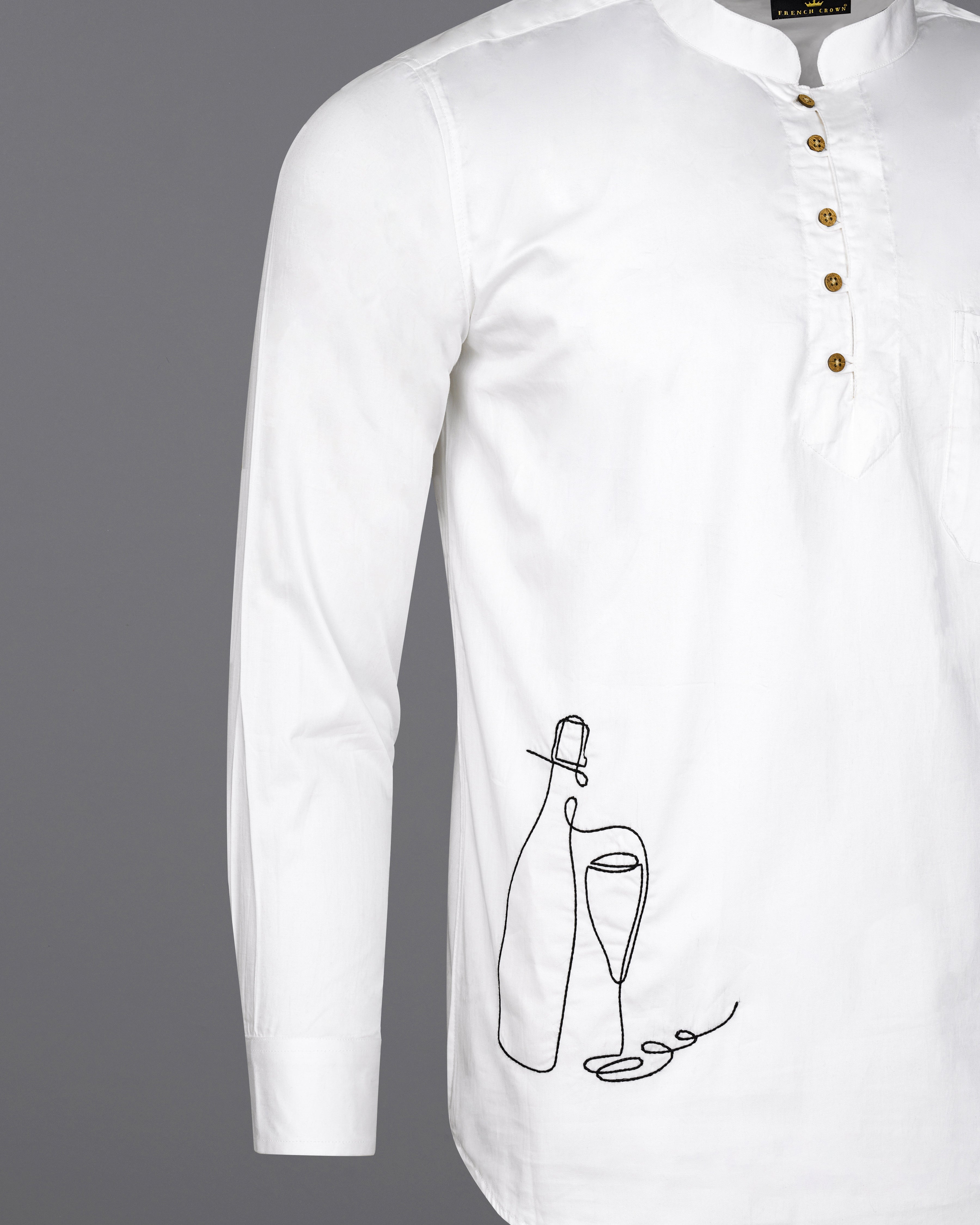 Bright White Subtle Sheen Champagne Embroidered Super Soft Premium Cotton Kurta Shirt 2670-KS-E031-38,2670-KS-E031-H-38,2670-KS-E031-39,2670-KS-E031-H-39,2670-KS-E031-40,2670-KS-E031-H-40,2670-KS-E031-42,2670-KS-E031-H-42,2670-KS-E031-44,2670-KS-E031-H-44,2670-KS-E031-46,2670-KS-E031-H-46,2670-KS-E031-48,2670-KS-E031-H-48,2670-KS-E031-50,2670-KS-E031-H-50,2670-KS-E031-52,2670-KS-E031-H-52