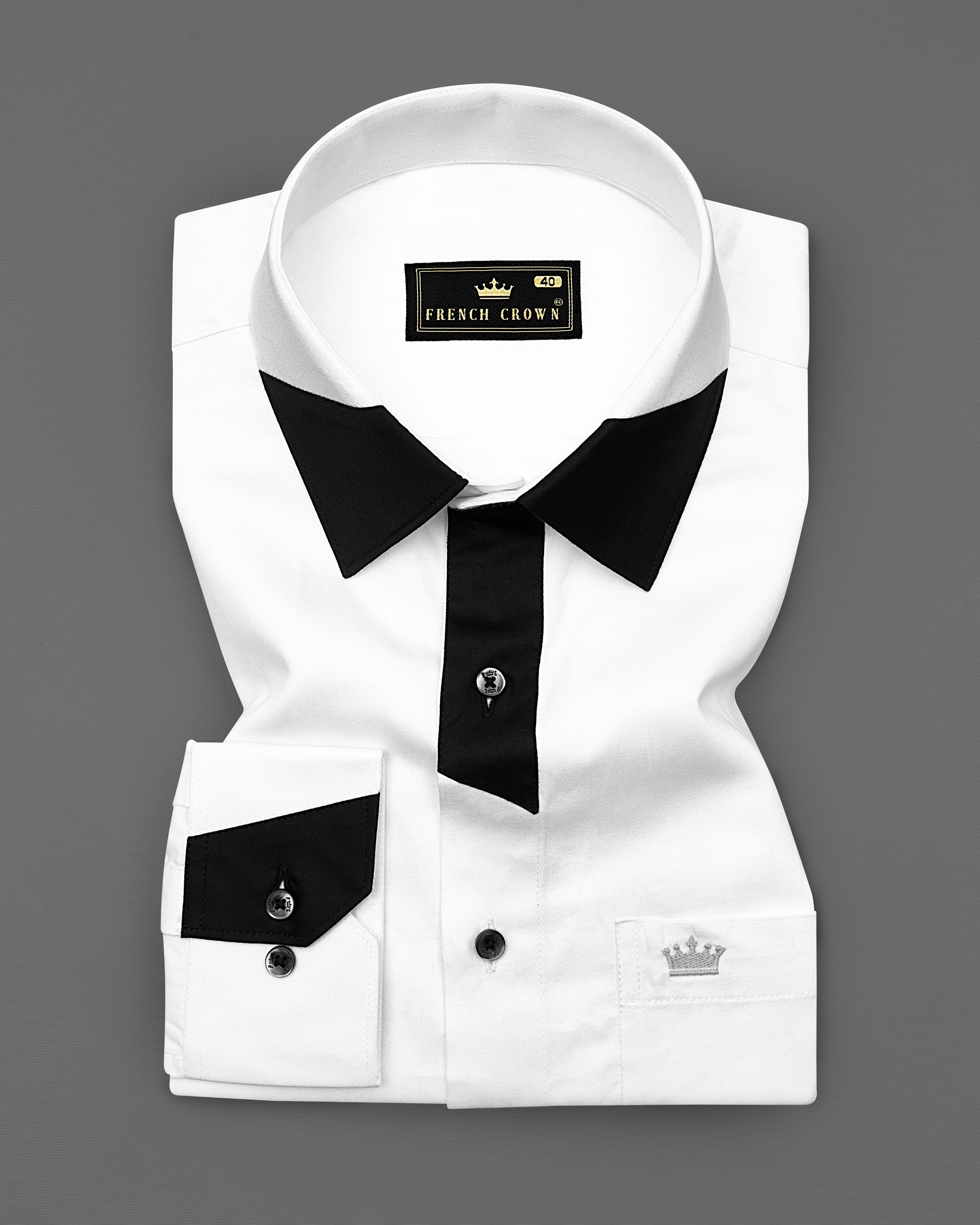 Bright White Subtle Sheen with Black Patch Patterned Designer Super Soft Giza Cotton SHIRT 3023BLK-P12-38, 3023BLK-P12-H-38, 3023BLK-P12-39, 3023BLK-P12-H-39, 3023BLK-P12-40, 3023BLK-P12-H-40, 3023BLK-P12-42, 3023BLK-P12-H-42, 3023BLK-P12-44, 3023BLK-P12-H-44, 3023BLK-P12-46, 3023BLK-P12-H-46, 3023BLK-P12-48, 3023BLK-P12-H-48, 3023BLK-P12-50, 3023BLK-P12-H-50, 3023BLK-P12-52, 3023BLK-P12-H-52