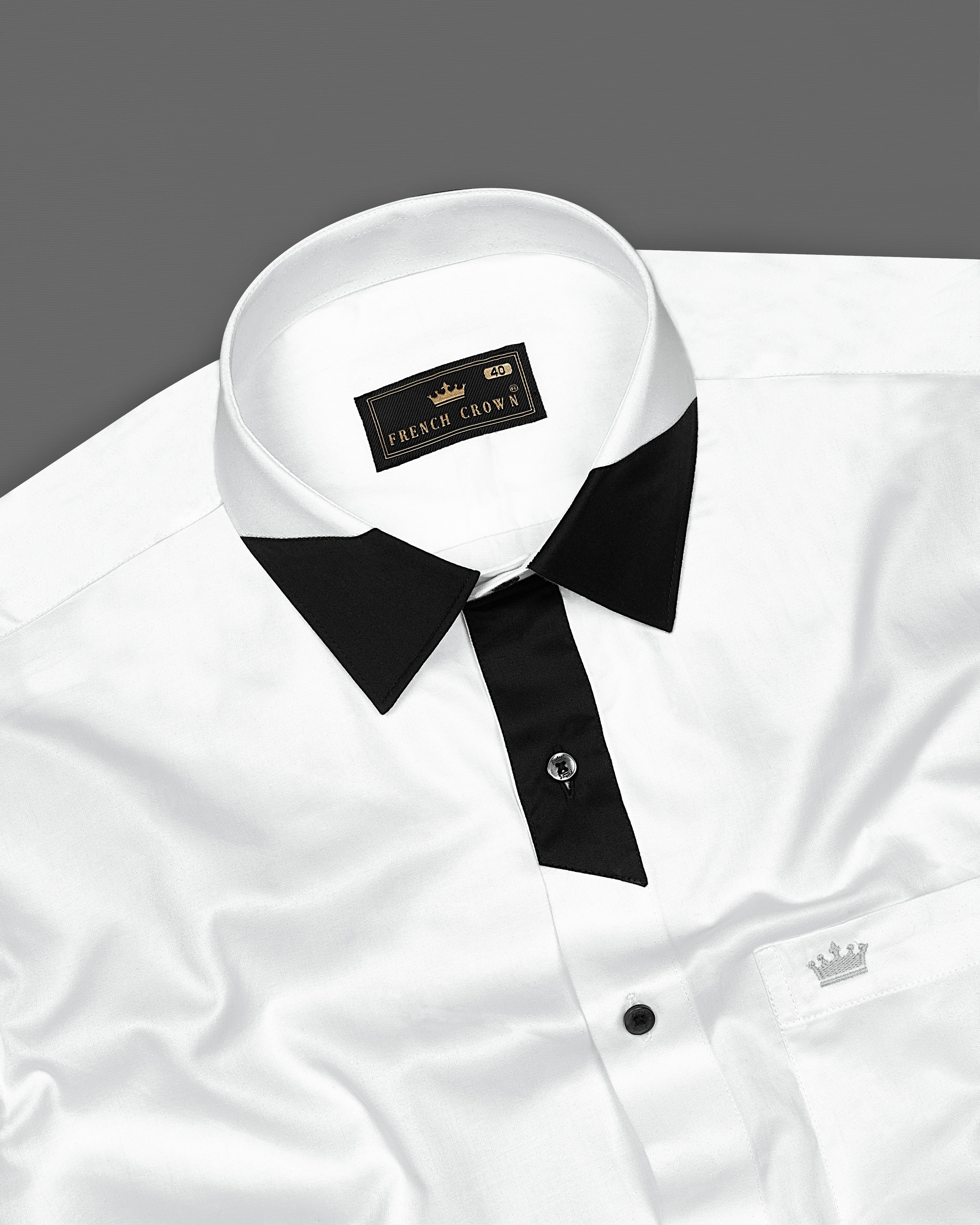 Bright White Subtle Sheen with Black Patch Patterned Designer Super Soft Giza Cotton SHIRT 3023BLK-P12-38, 3023BLK-P12-H-38, 3023BLK-P12-39, 3023BLK-P12-H-39, 3023BLK-P12-40, 3023BLK-P12-H-40, 3023BLK-P12-42, 3023BLK-P12-H-42, 3023BLK-P12-44, 3023BLK-P12-H-44, 3023BLK-P12-46, 3023BLK-P12-H-46, 3023BLK-P12-48, 3023BLK-P12-H-48, 3023BLK-P12-50, 3023BLK-P12-H-50, 3023BLK-P12-52, 3023BLK-P12-H-52