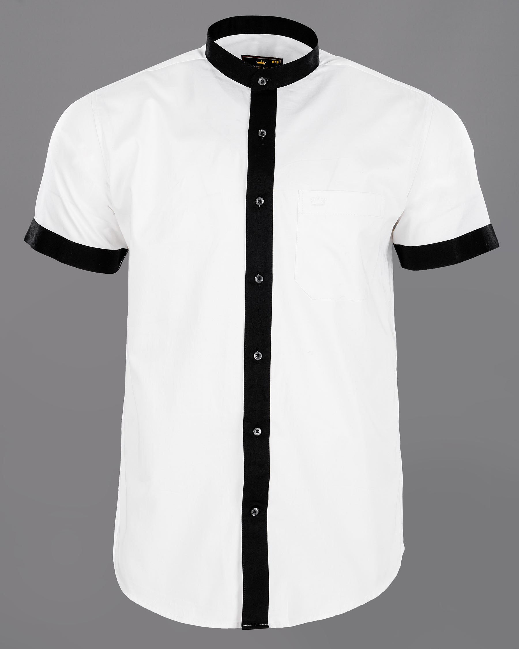 Bright White Subtle Sheen with Black Placket Half Sleeve Super Soft Giza Cotton SHIRT 3024M-BLK-P13-SS-38, 3024M-BLK-P13-SS-H-38, 3024M-BLK-P13-SS-39, 3024M-BLK-P13-SS-H-39, 3024M-BLK-P13-SS-40, 3024M-BLK-P13-SS-H-40, 3024M-BLK-P13-SS-42, 3024M-BLK-P13-SS-H-42, 3024M-BLK-P13-SS-44, 3024M-BLK-P13-SS-H-44, 3024M-BLK-P13-SS-46, 3024M-BLK-P13-SS-H-46, 3024M-BLK-P13-SS-48, 3024M-BLK-P13-SS-H-48, 3024M-BLK-P13-SS-50, 3024M-BLK-P13-SS-H-50, 3024M-BLK-P13-SS-52, 3024M-BLK-P13-SS-H-52