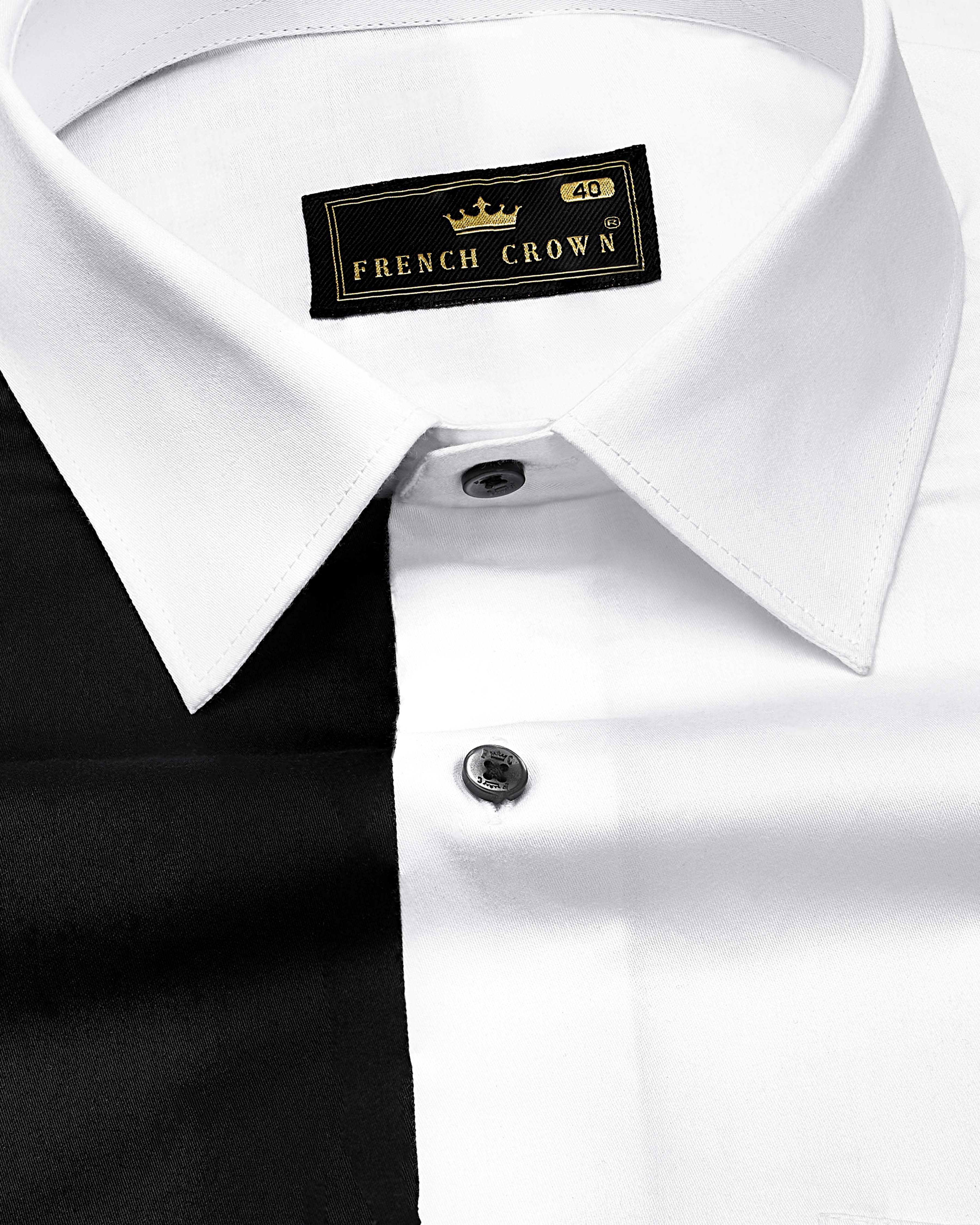 Half white and Half Black Subtle Sheen Premium Cotton Shirt 4265-BLK-P28-38, 4265-BLK-P28-H-38, 4265-BLK-P28-39, 4265-BLK-P28-H-39, 4265-BLK-P28-40, 4265-BLK-P28-H-40, 4265-BLK-P28-42, 4265-BLK-P28-H-42, 4265-BLK-P28-44, 4265-BLK-P28-H-44, 4265-BLK-P28-46, 4265-BLK-P28-H-46, 4265-BLK-P28-48, 4265-BLK-P28-H-48, 4265-BLK-P28-50, 4265-BLK-P28-H-50, 4265-BLK-P28-52, 4265-BLK-P28-H-52