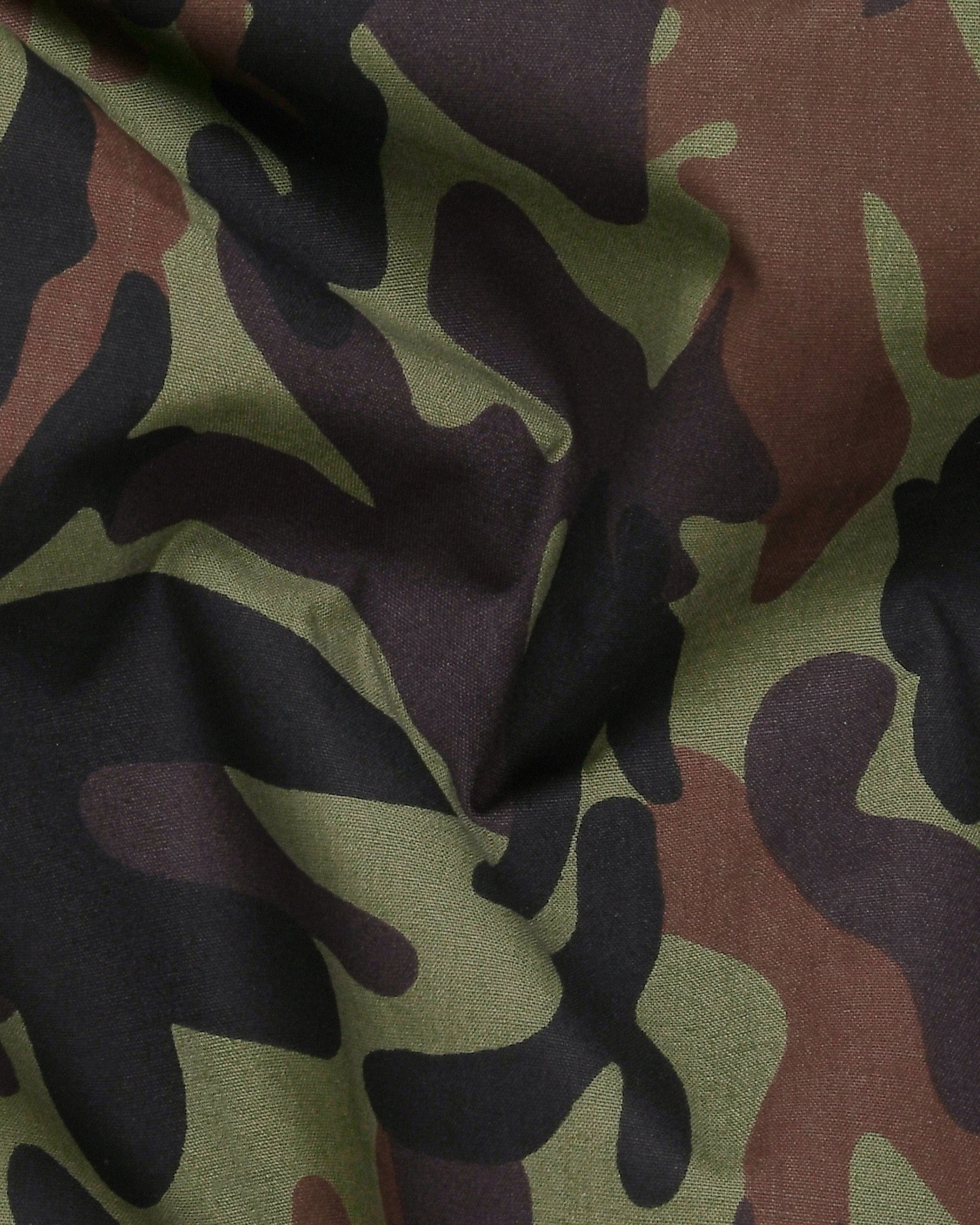 Camouflage Button-Down Premium Cotton Shirt