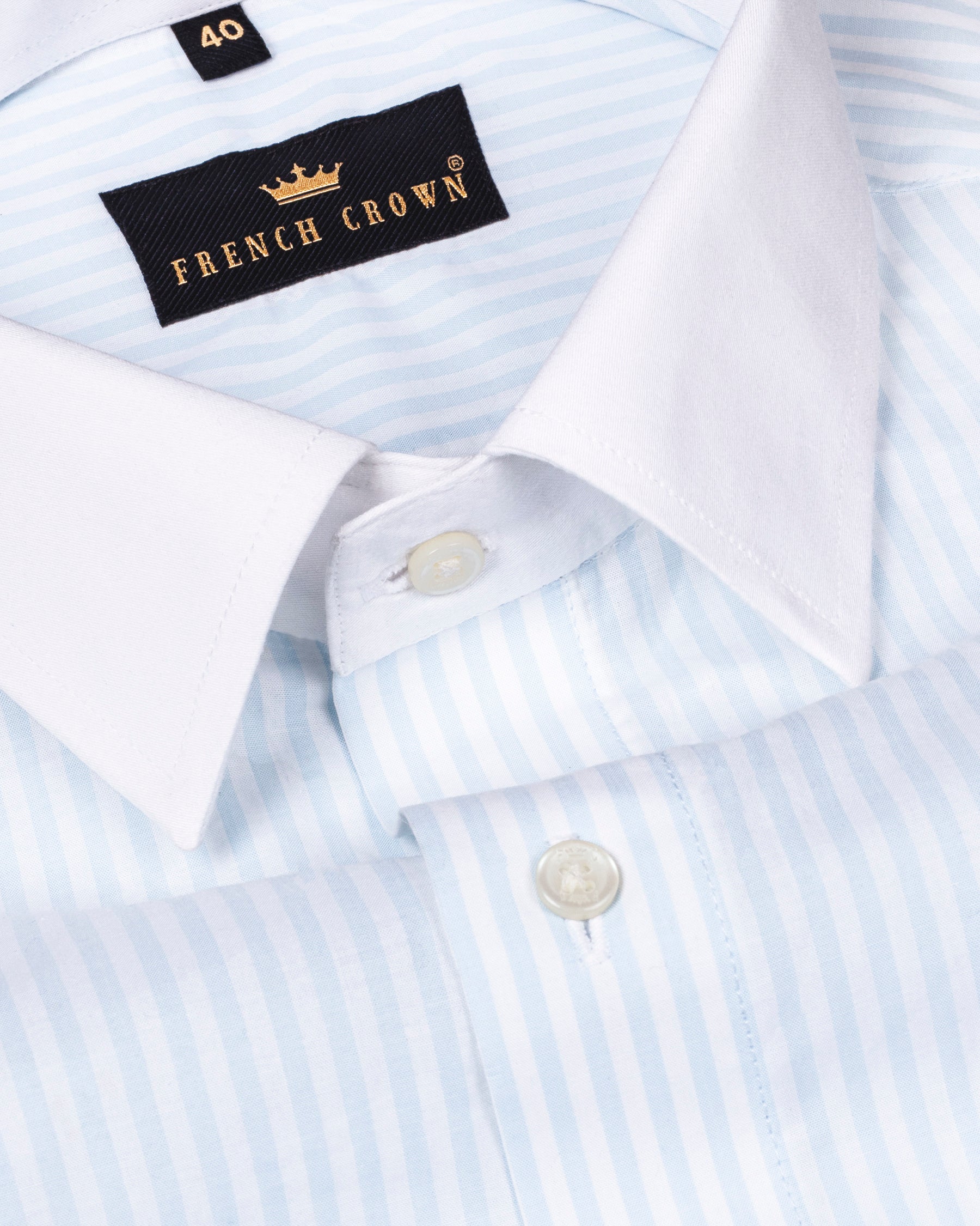 Mystic Blue Striped White-Collar Premium Cotton Shirt 4570-WCC-38, 4570-WCC-H-38, 4570-WCC-39, 4570-WCC-H-39, 4570-WCC-40, 4570-WCC-H-40, 4570-WCC-42, 4570-WCC-44, 4570-WCC-H-44, 4570-WCC-46, 4570-WCC-H-46, 4570-WCC-48, 4570-WCC-H-48, 4570-WCC-50, 4570-WCC-52, 4570-WCC-H-52, 4570-WCC-H-42, 4570-WCC-H-50