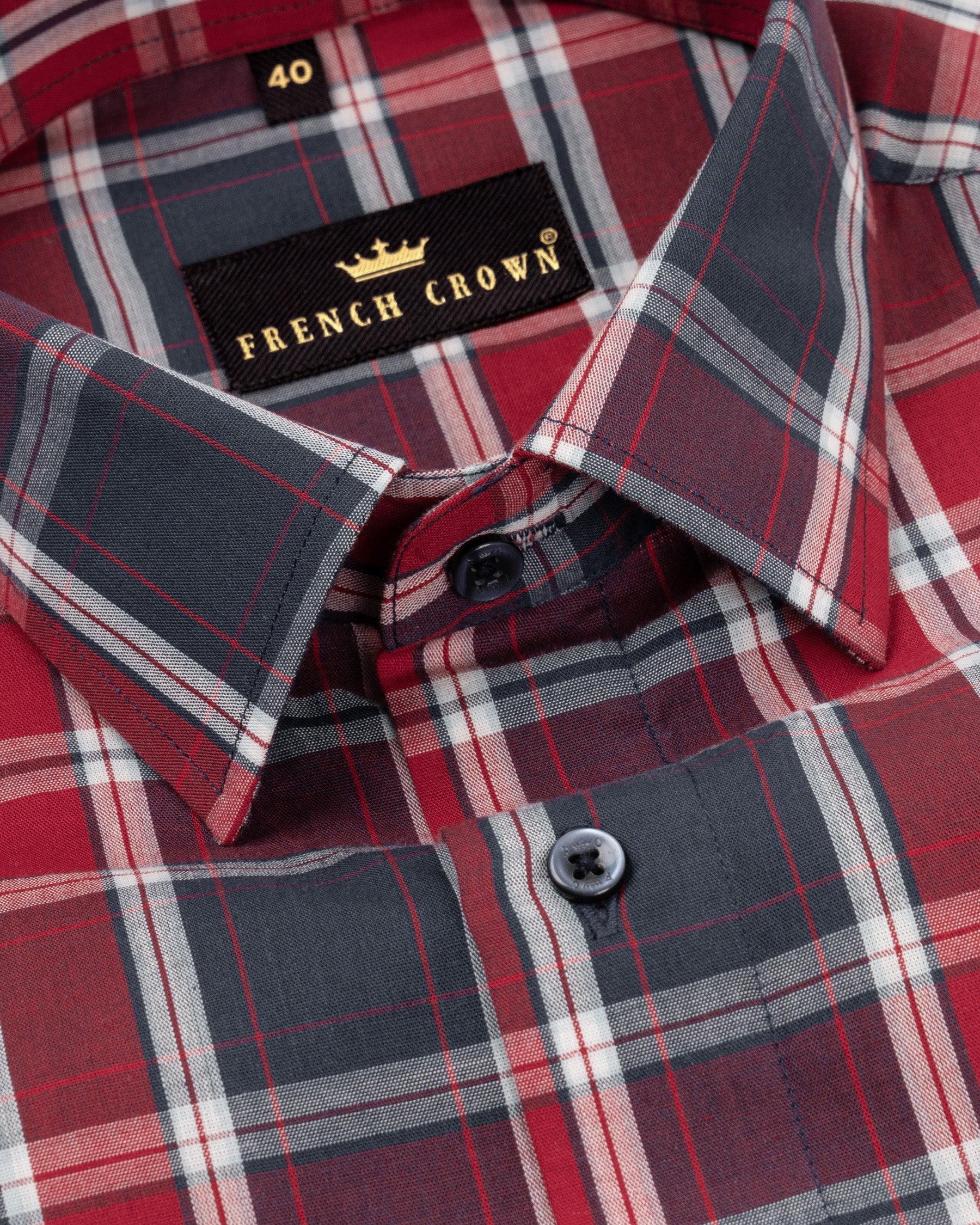 Red Plaid Luxurious Linen Shirt 4718-BLE-38, 4718-BLE-H-38, 4718-BLE-39, 4718-BLE-H-39, 4718-BLE-40, 4718-BLE-H-40, 4718-BLE-42, 4718-BLE-H-42, 4718-BLE-44, 4718-BLE-H-44, 4718-BLE-46, 4718-BLE-H-46, 4718-BLE-H-48, 4718-BLE-50, 4718-BLE-H-50, 4718-BLE-H-52, 4718-BLE-48, 4718-BLE-52