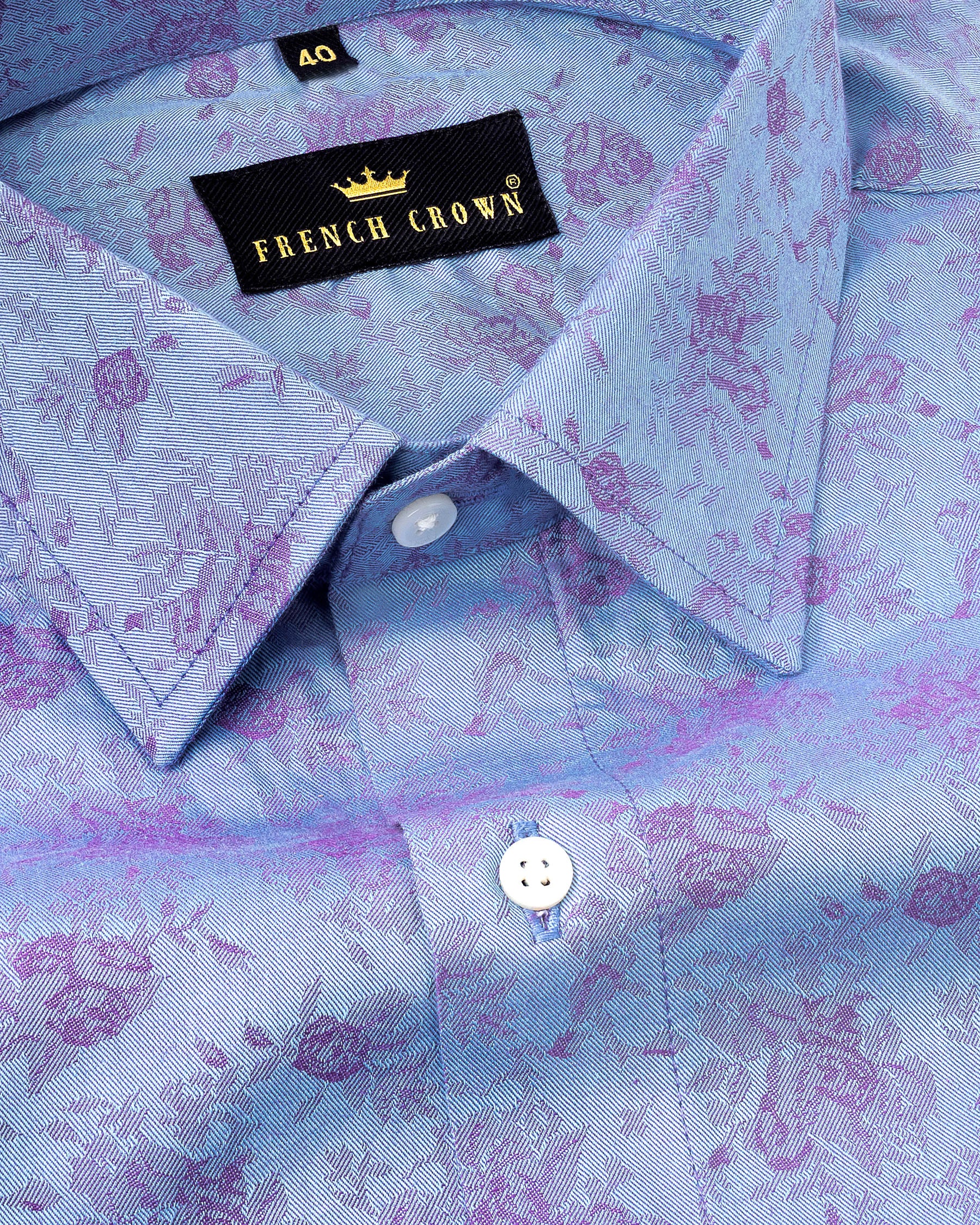 Perano Light Blue with Flowers Jacquard Textured Premium Giza Cotton Shirt 4900-38, 4900-H-38, 4900-H-39, 4900-40, 4900-H-40, 4900-42, 4900-H-42, 4900-44, 4900-H-44, 4900-46, 4900-H-46, 4900-48, 4900-50, 4900-H-50, 4900-52, 4900-H-52, 4900-39, 4900-H-48