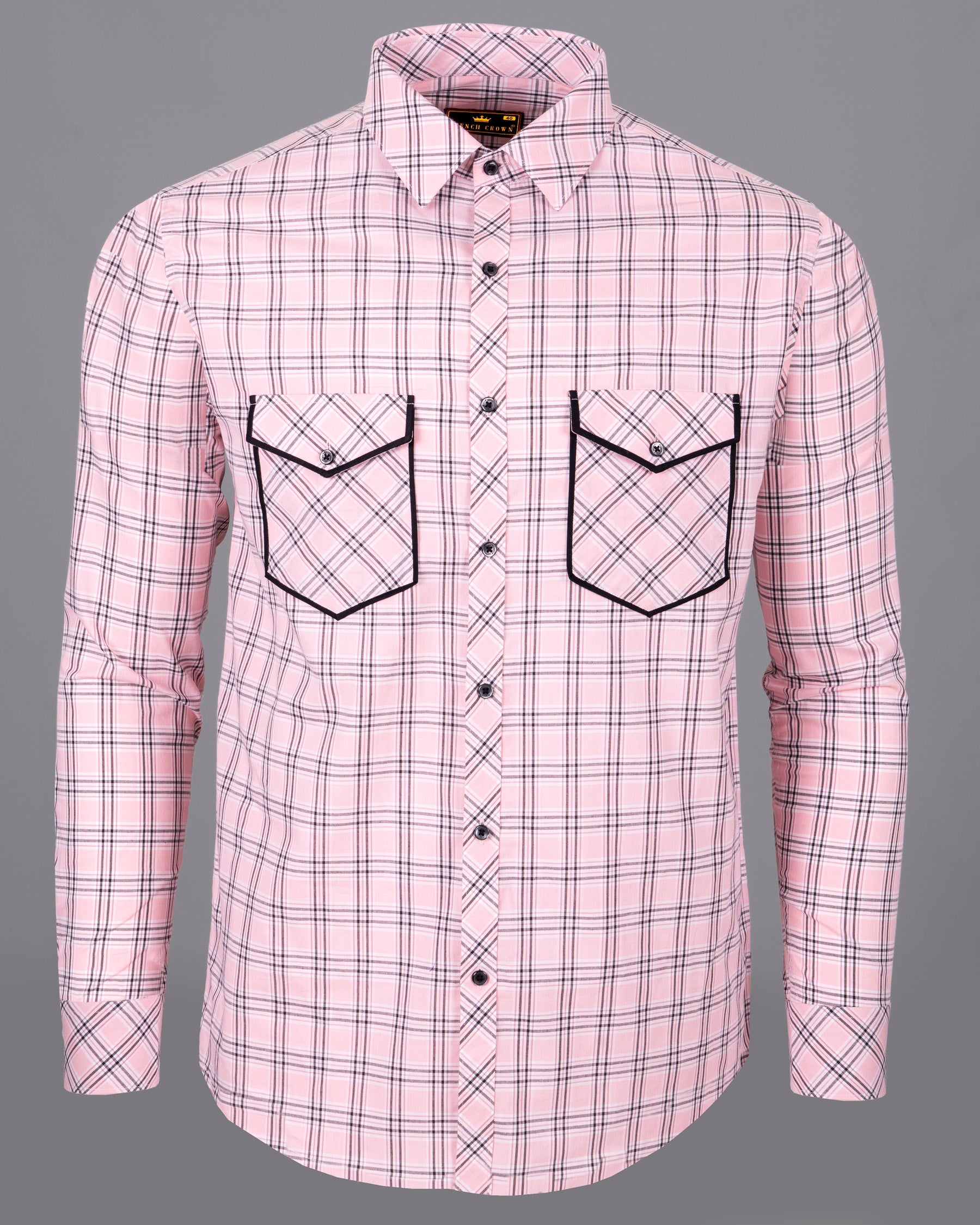 Pastel Pink with Tawny Port Brown Plaid Premium Cotton Shirt 4952-BLK-D21-38, 4952-BLK-D21-H-38, 4952-BLK-D21-39, 4952-BLK-D21-40, 4952-BLK-D21-H-40, 4952-BLK-D21-42, 4952-BLK-D21-44, 4952-BLK-D21-H-44, 4952-BLK-D21-46, 4952-BLK-D21-H-46, 4952-BLK-D21-48, 4952-BLK-D21-50, 4952-BLK-D21-H-50, 4952-BLK-D21-52, 4952-BLK-D21-H-52, 4952-BLK-D21-H-42, 4952-BLK-D21-H-48, 4952-BLK-D21-H-39